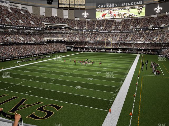 Seating view for Caesars Superdome Section 237