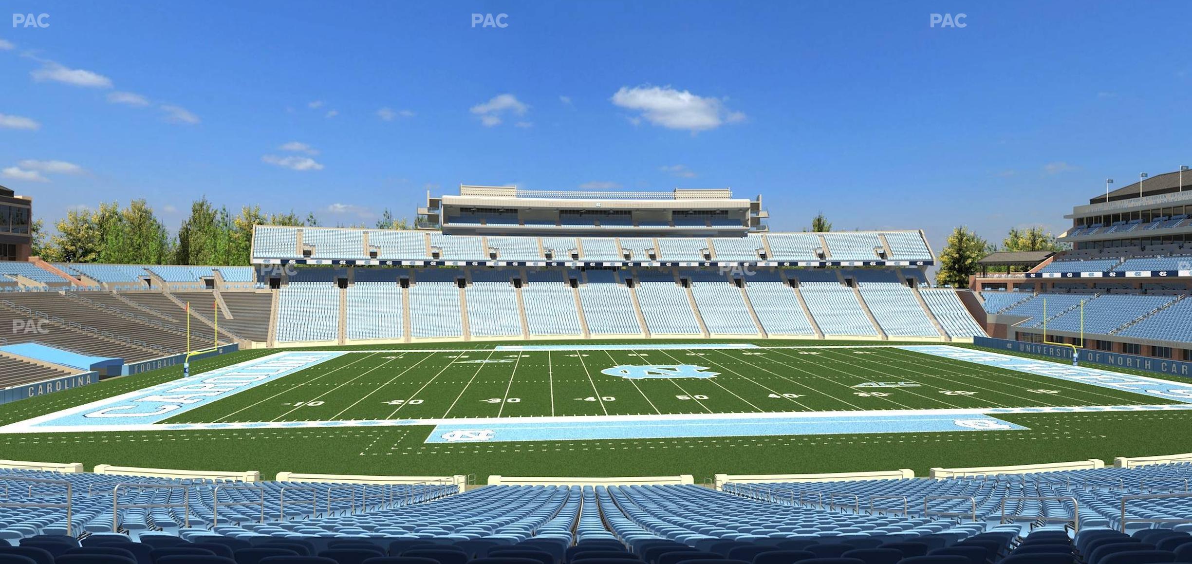 Seating view for Kenan Memorial Stadium Section 124