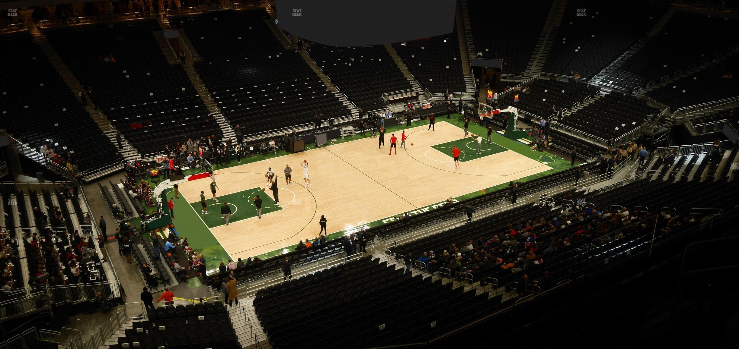 Seating view for Fiserv Forum Section 210