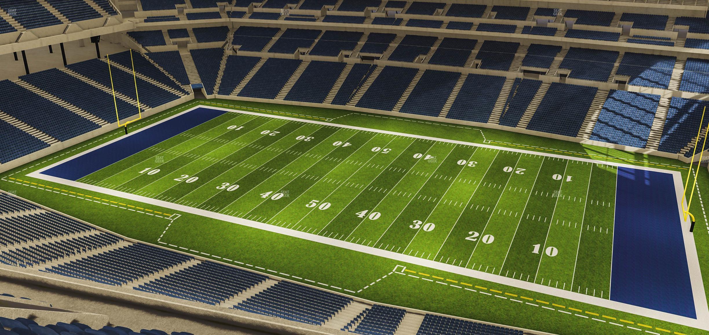 Seating view for Lucas Oil Stadium Section 637