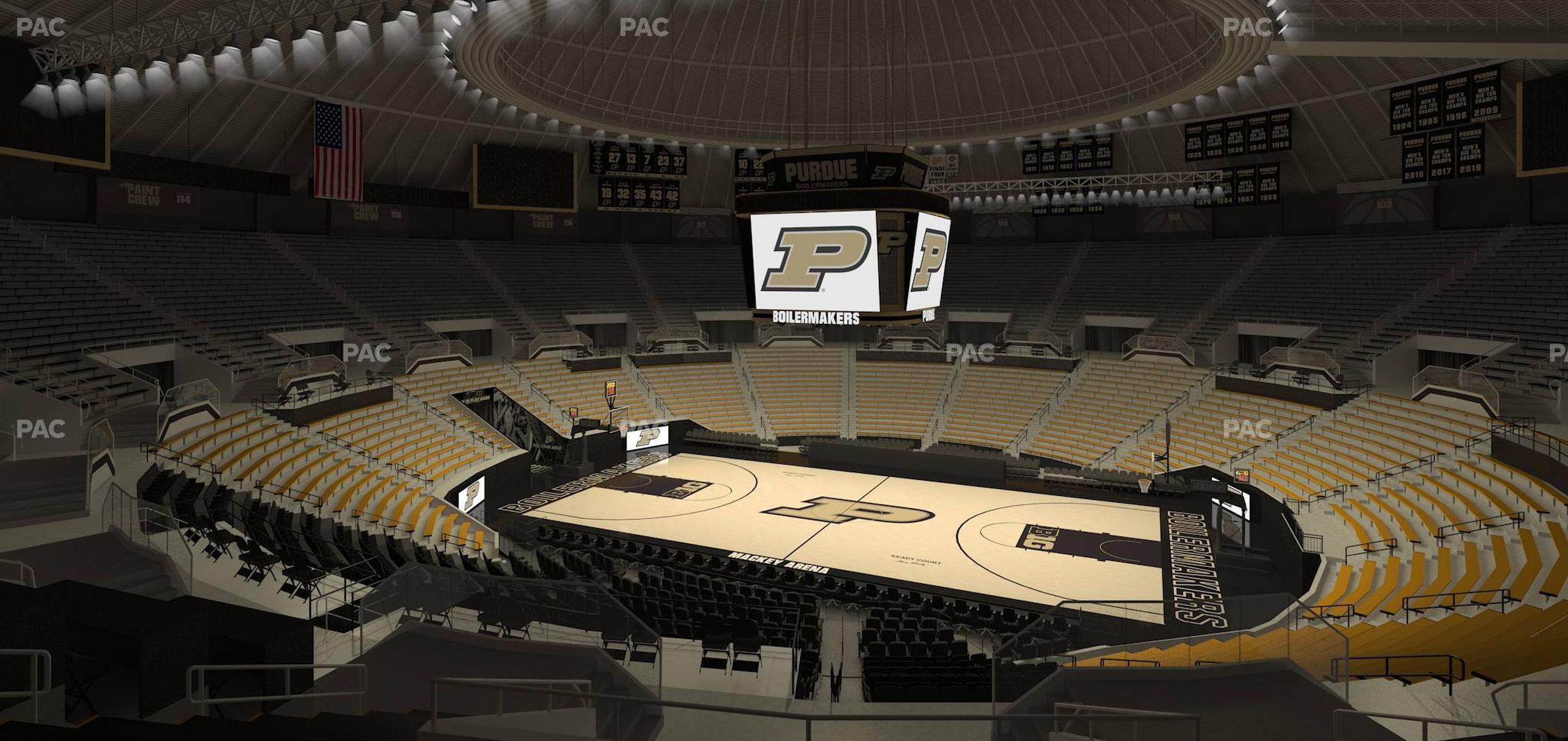 Seating view for Mackey Arena Section Upper 109