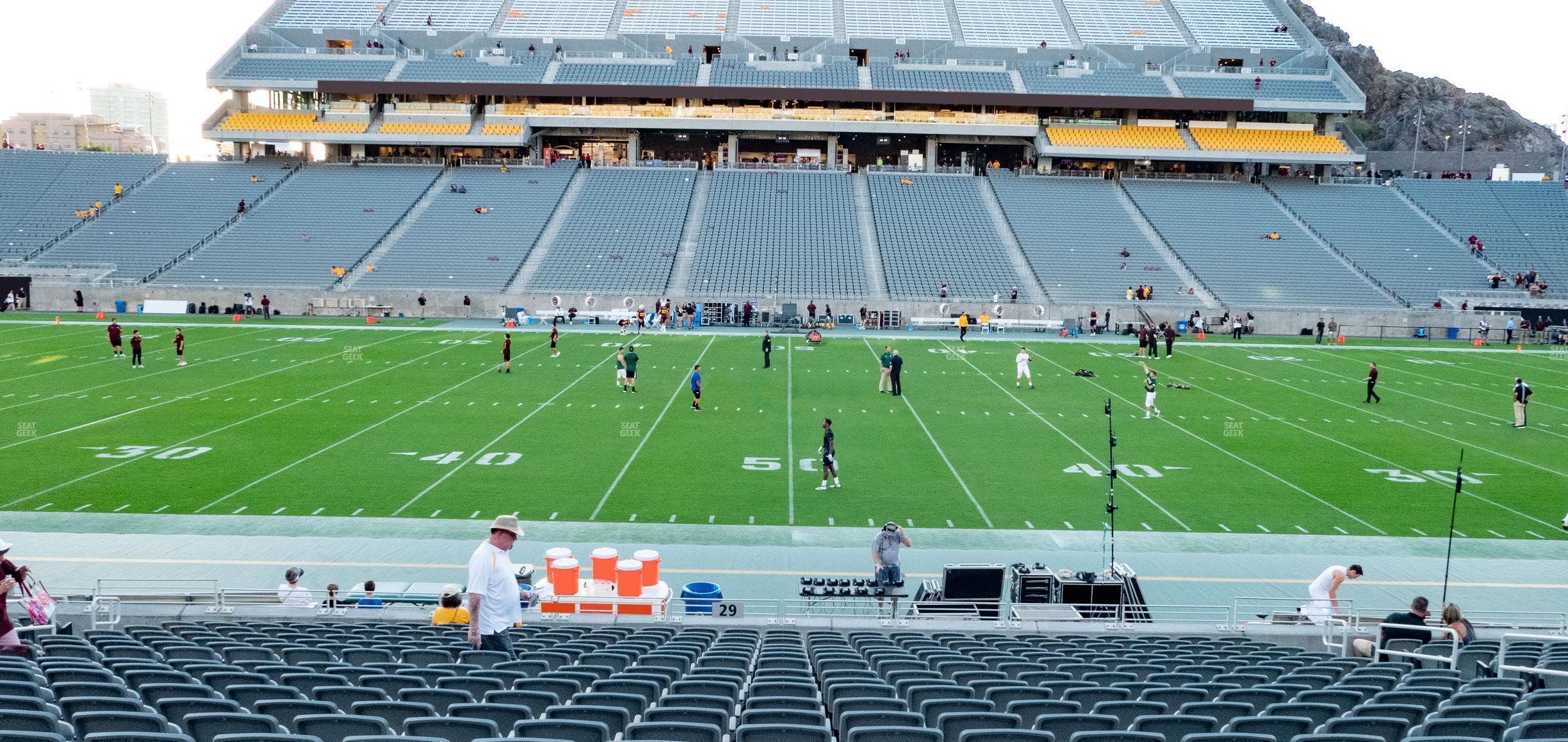 Seating view for Mountain America Stadium Section 29