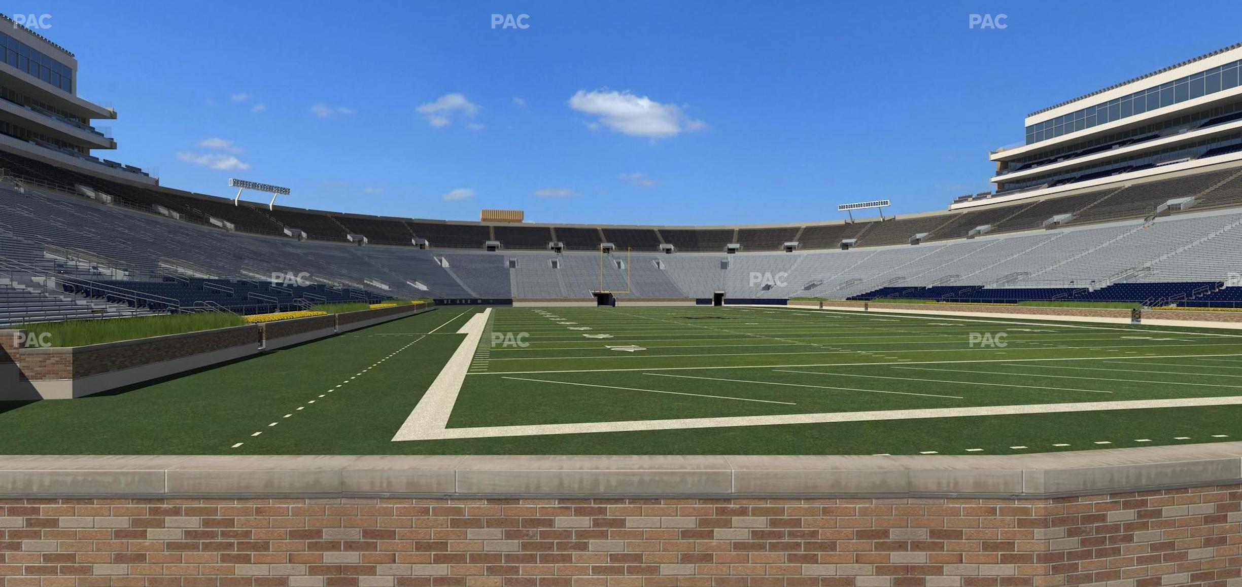 Seating view for Notre Dame Stadium Section 21