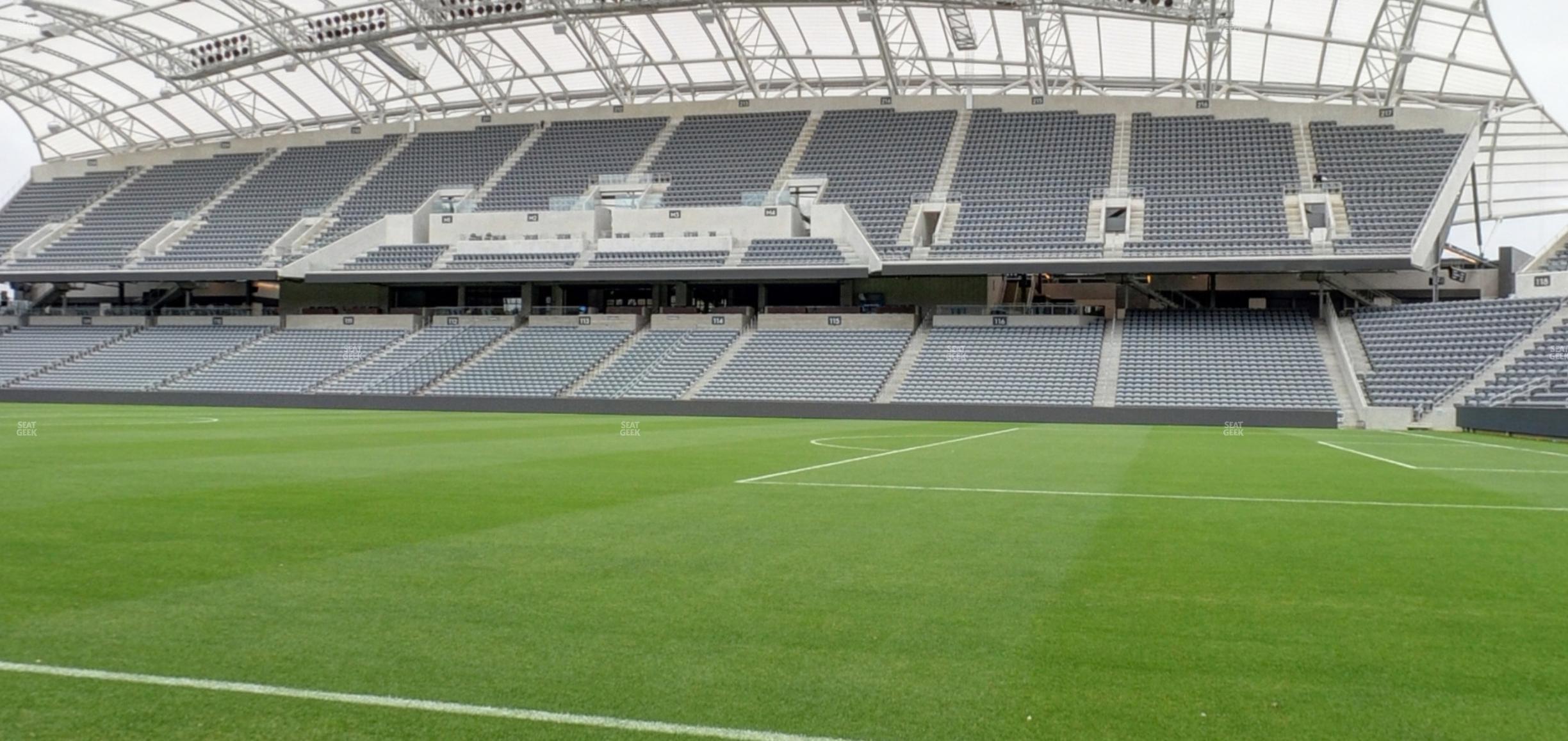 Seating view for BMO Stadium Section Field Suite 2