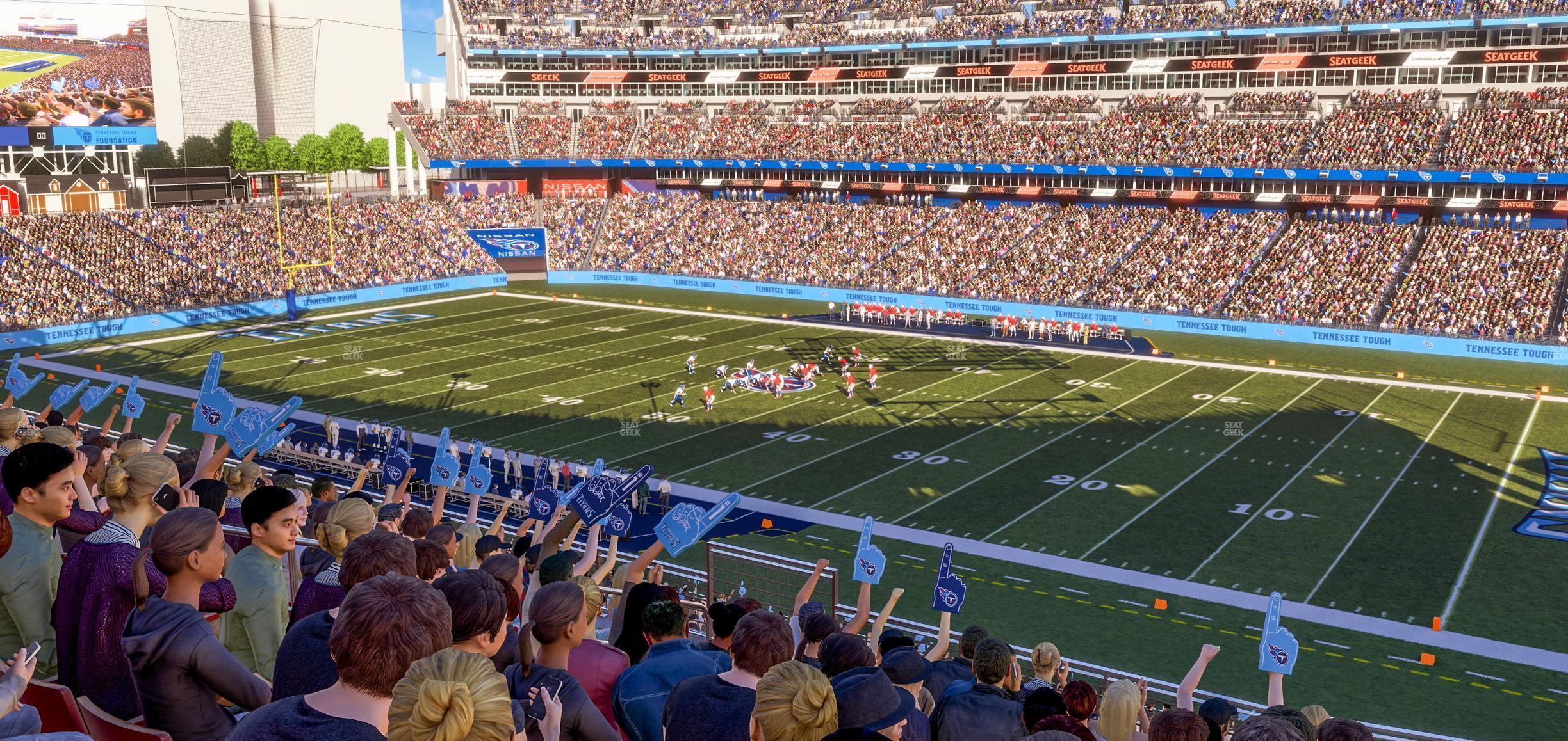 Seating view for Nissan Stadium Section 231