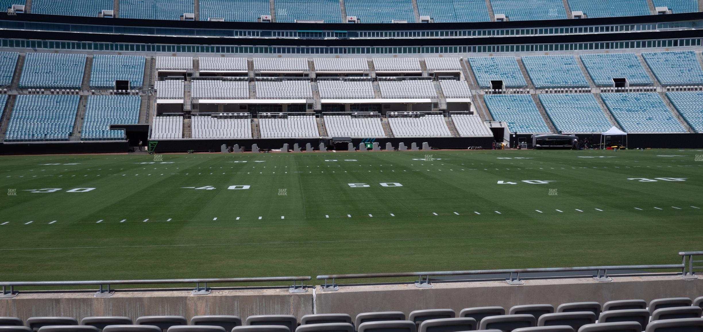 Seating view for EverBank Stadium Section Gallagher Club 37