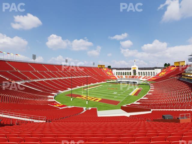 Seating view for Los Angeles Memorial Coliseum Section 212