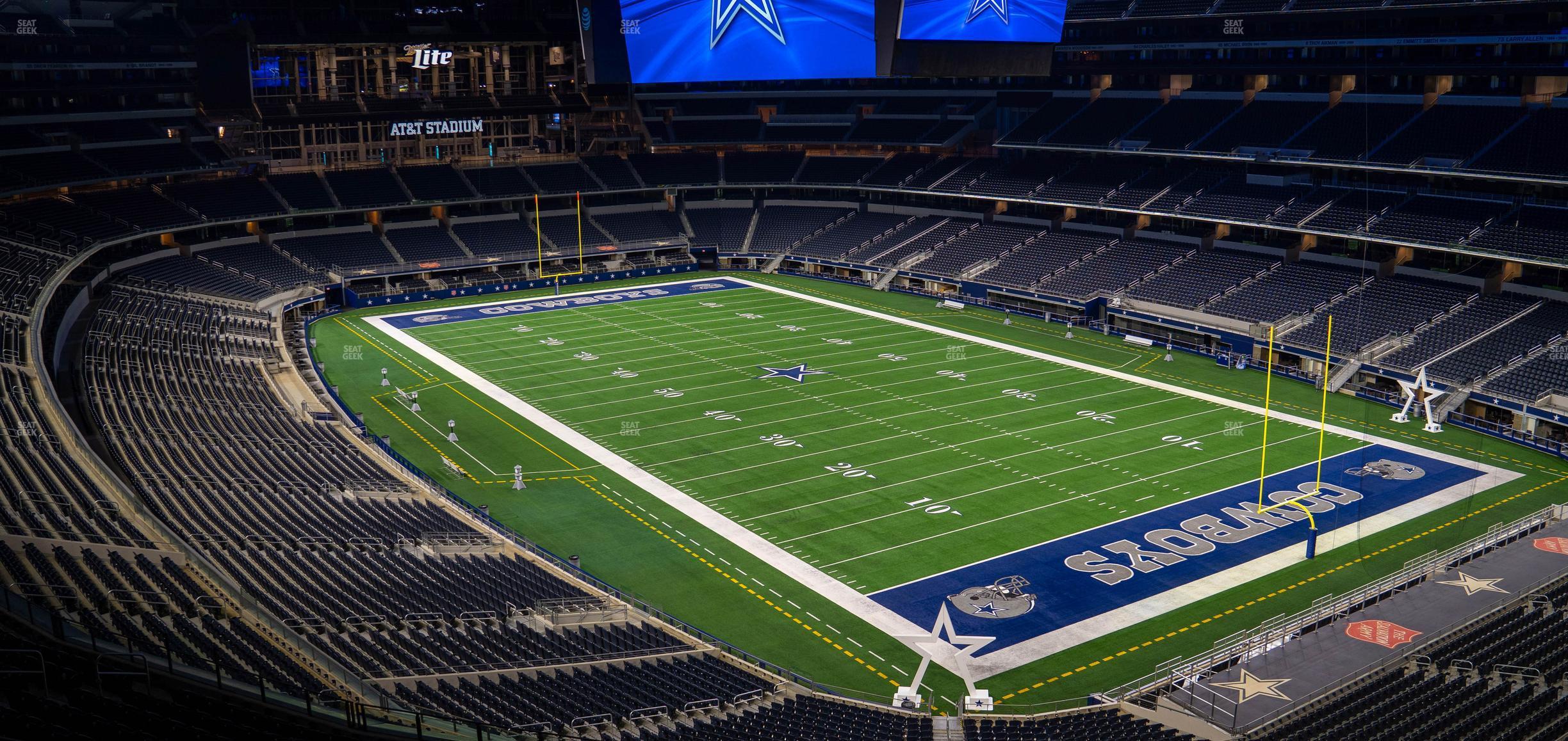 Seating view for AT&T Stadium Section Silver Suite 427