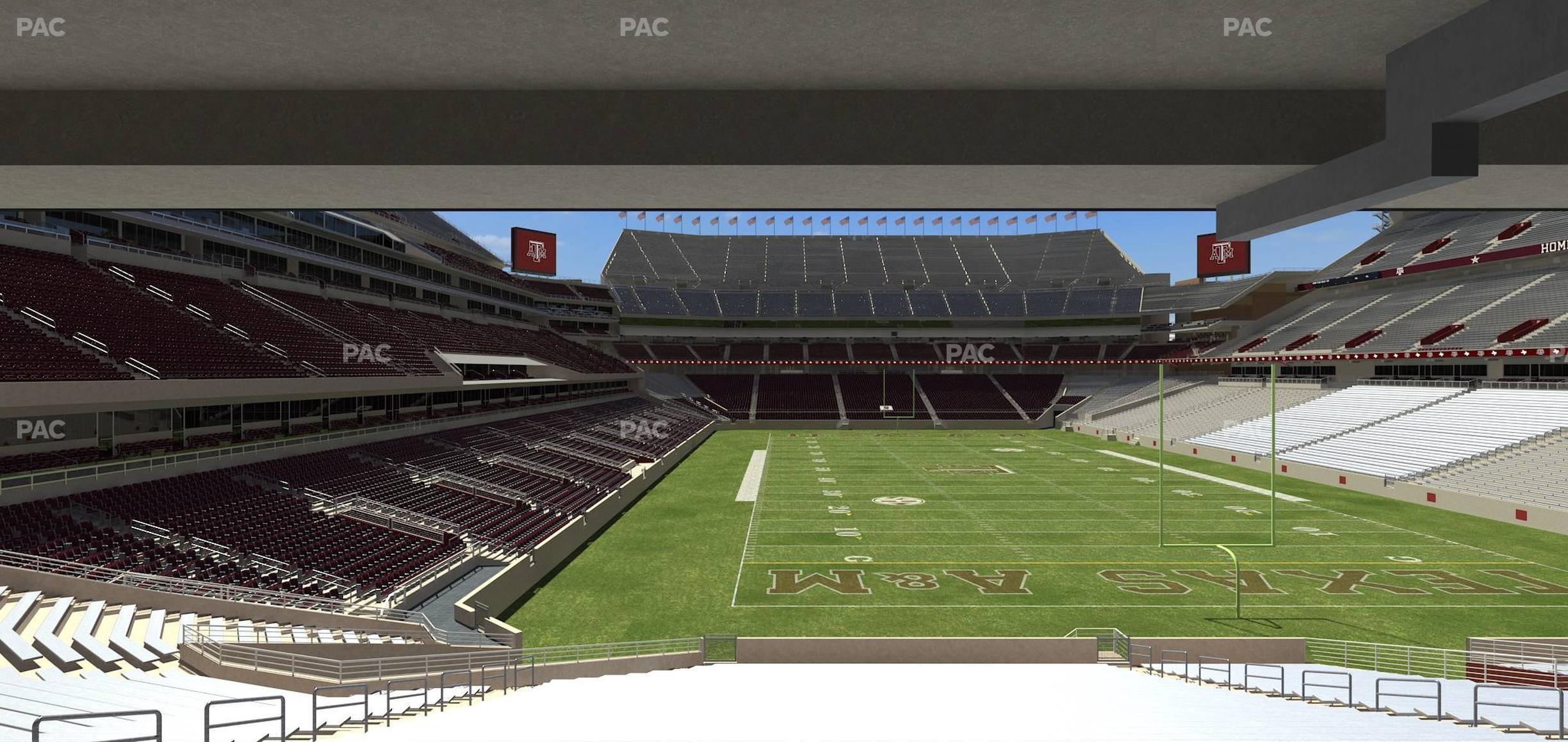 Seating view for Kyle Field Section 133