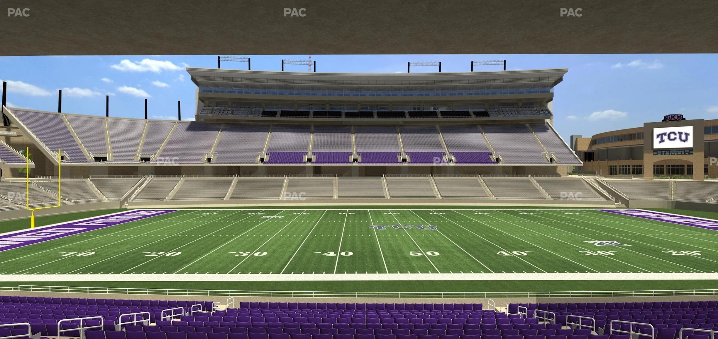 Seating view for Amon G Carter Stadium Section Founders Suite 4