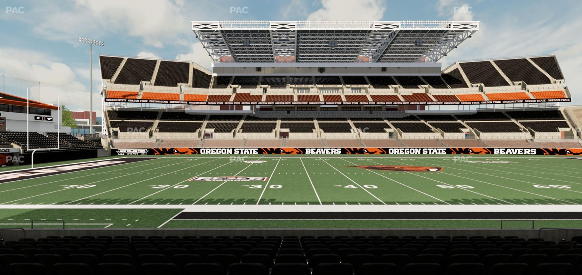 Seating view for Reser Stadium Section 132