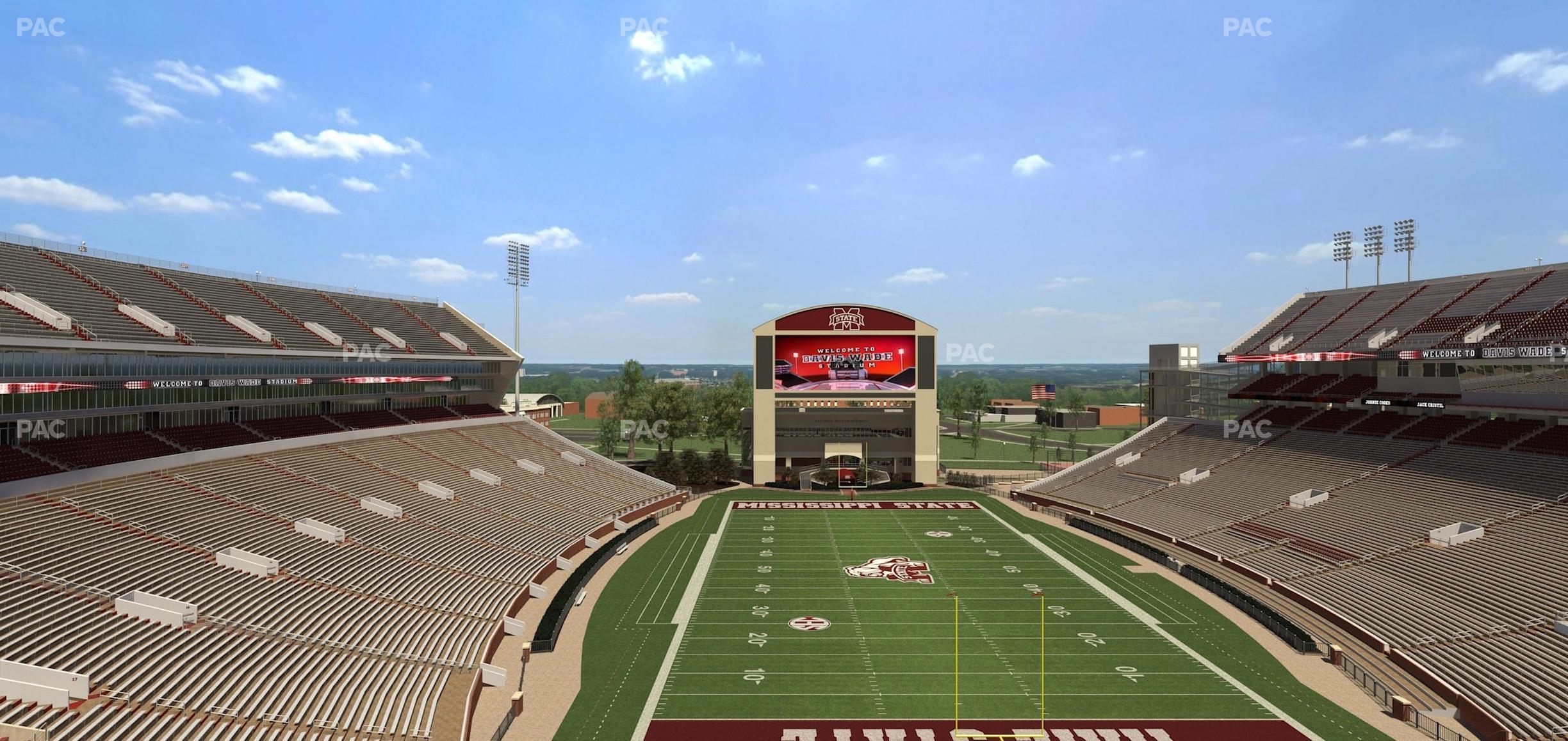 Seating view for Davis Wade Stadium Section 116