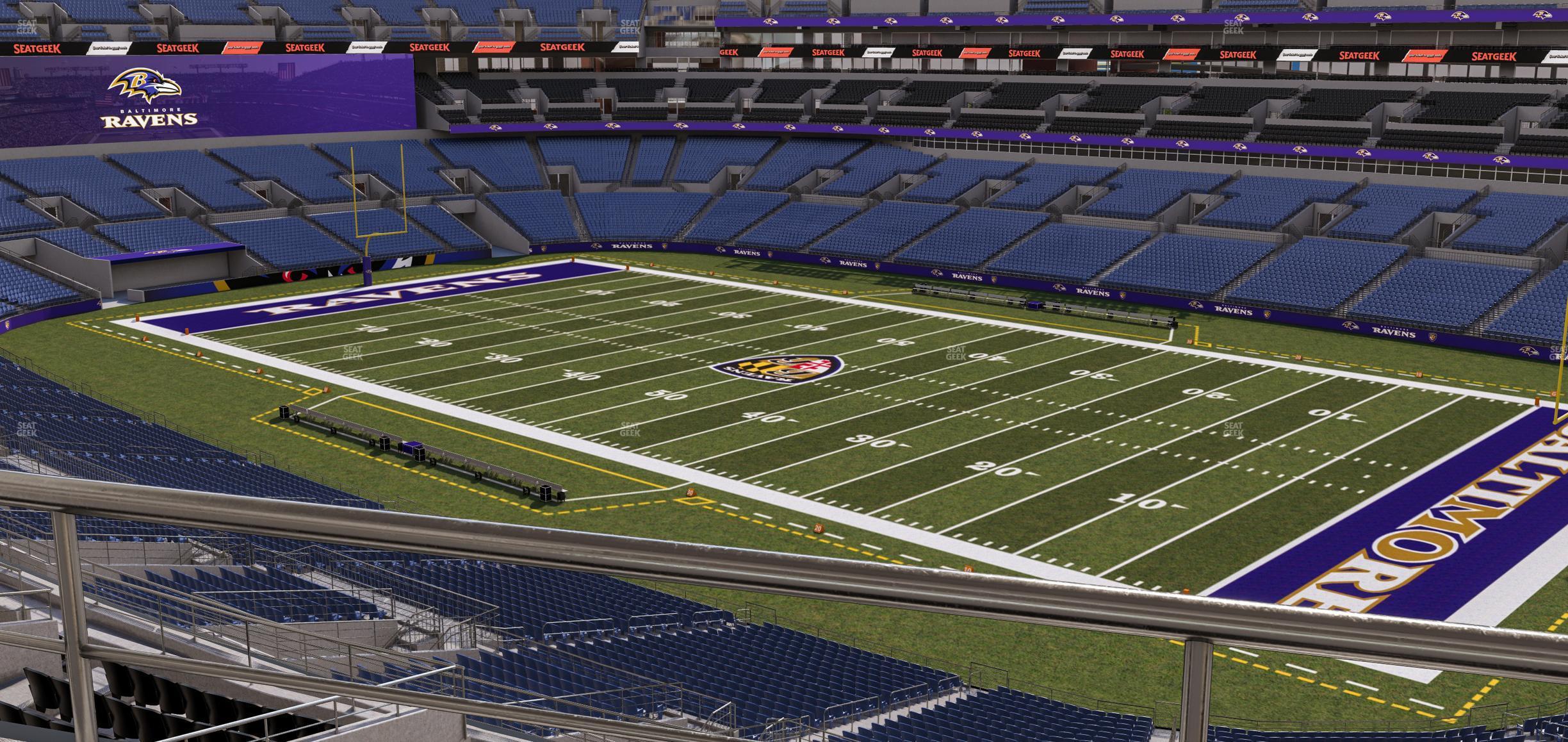 Seating view for M&T Bank Stadium Section Suite 401