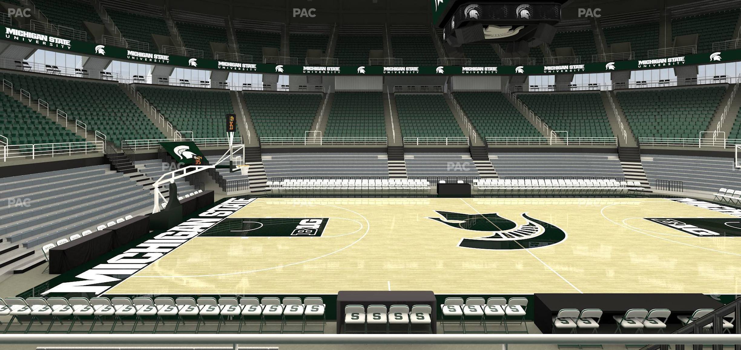 Seating view for Jack Breslin Student Events Center Section 110