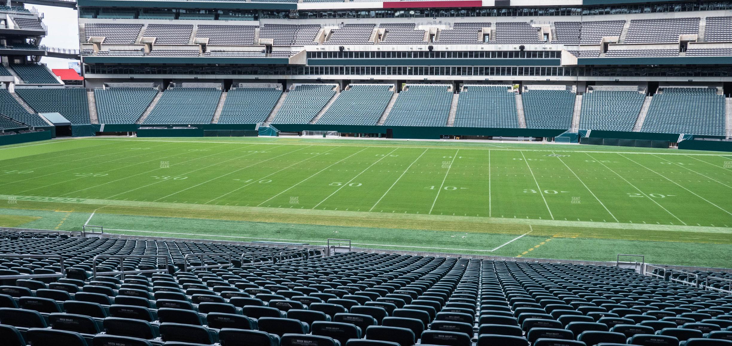 Seating view for Lincoln Financial Field Section 120