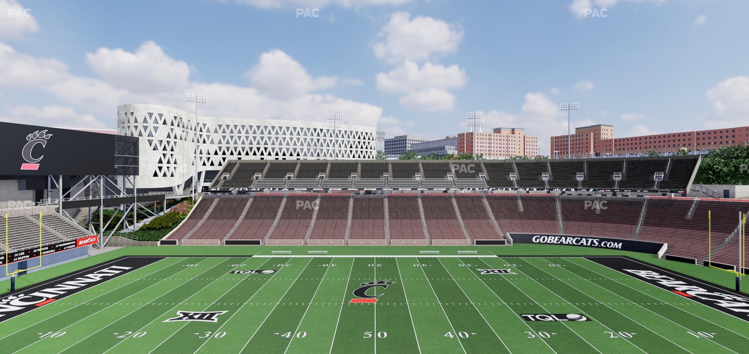 Seating view for Nippert Stadium Section Club 340