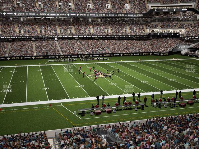 Seating view for Caesars Superdome Section 314