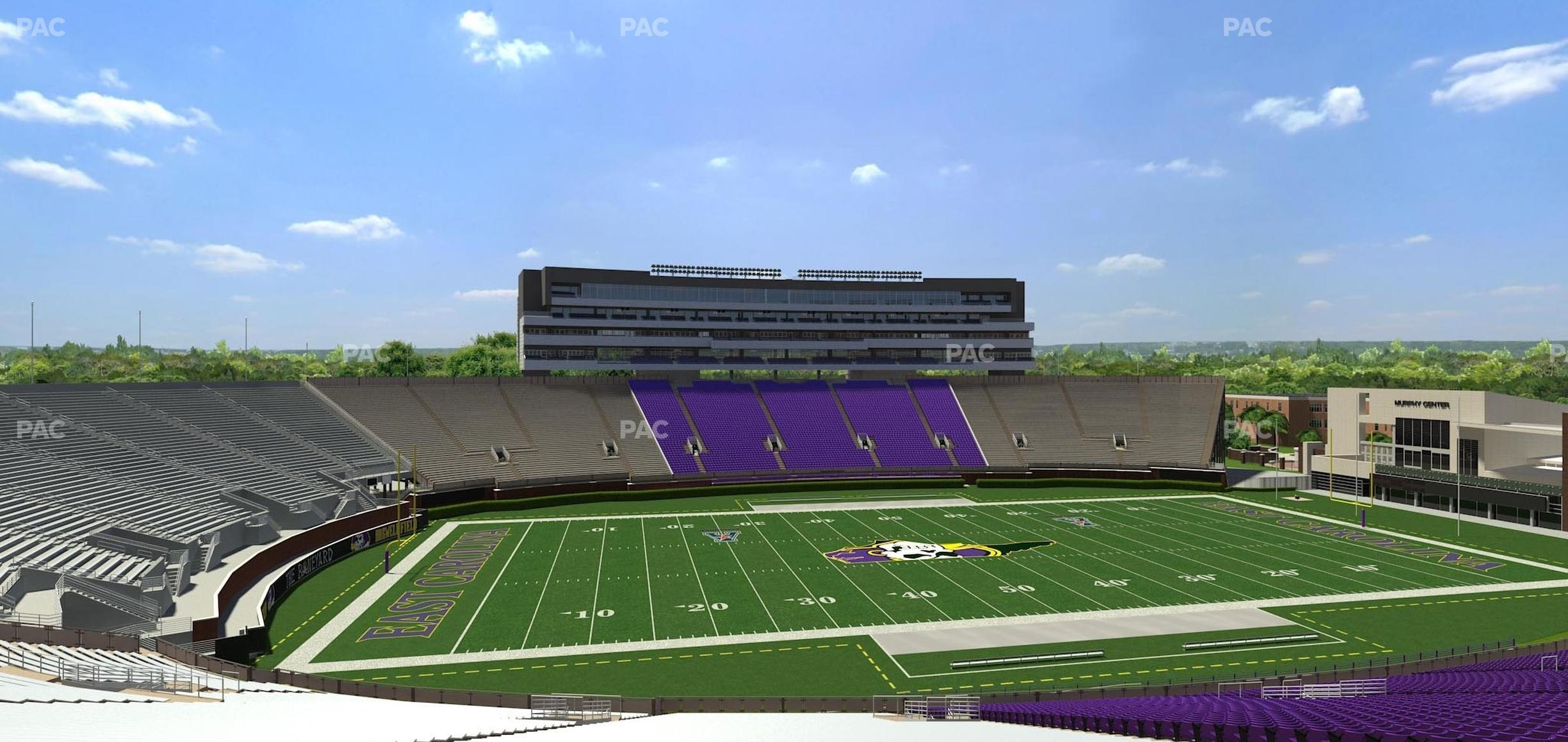 Seating view for Dowdy-Ficklen Stadium Section 19