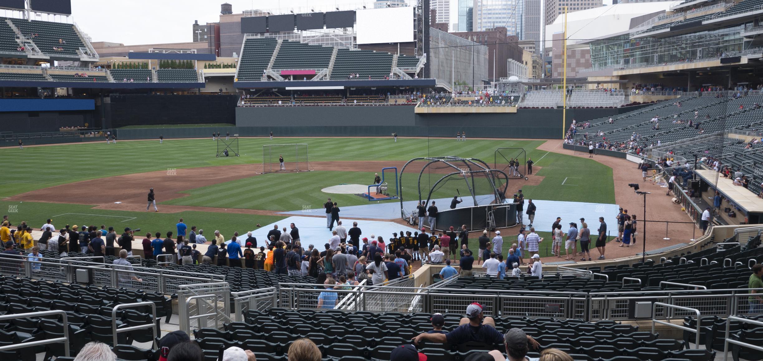 Seating view for Target Field Section 117