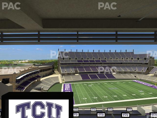 Seating view for Amon G Carter Stadium Section Loge Box 336