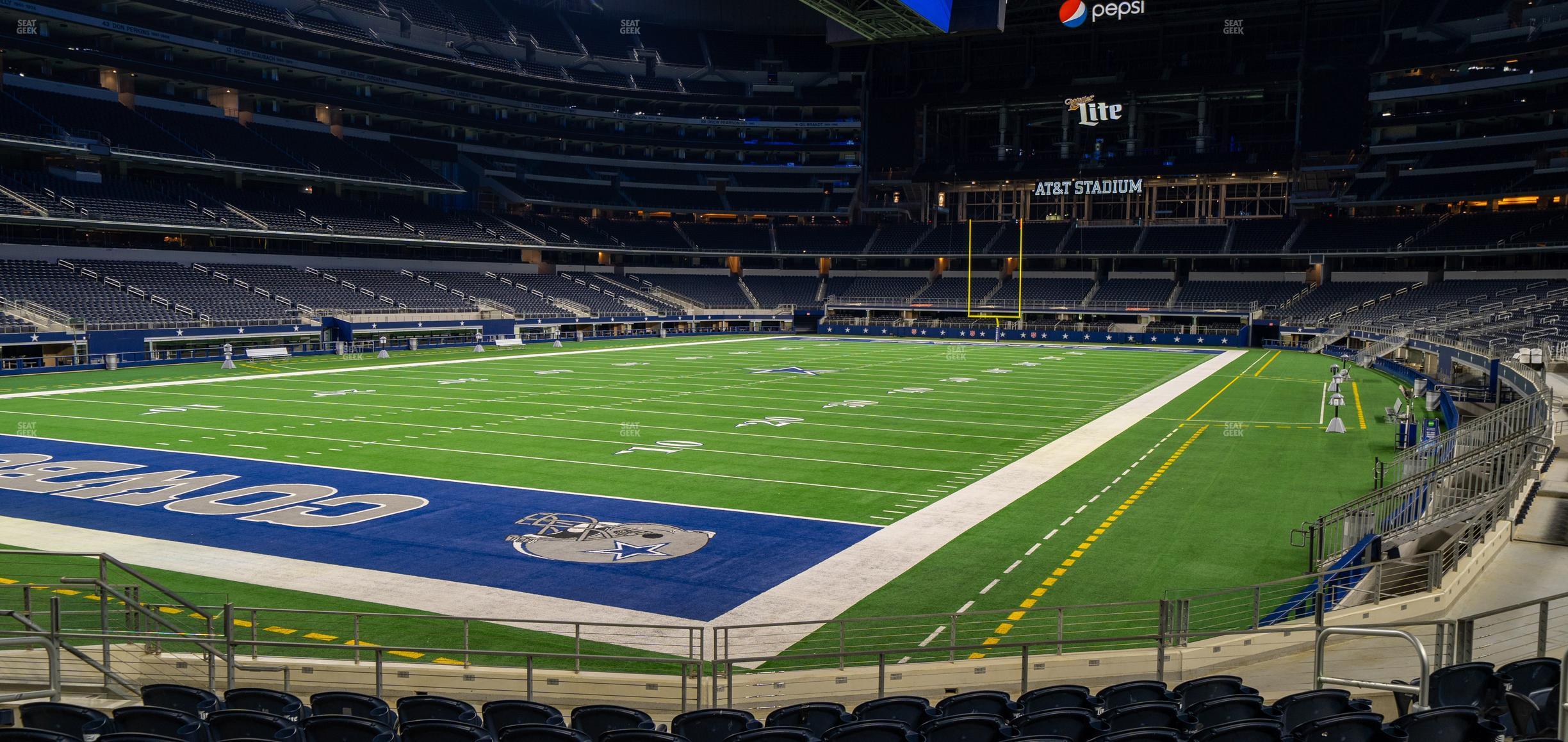 Seating view for AT&T Stadium Section 145