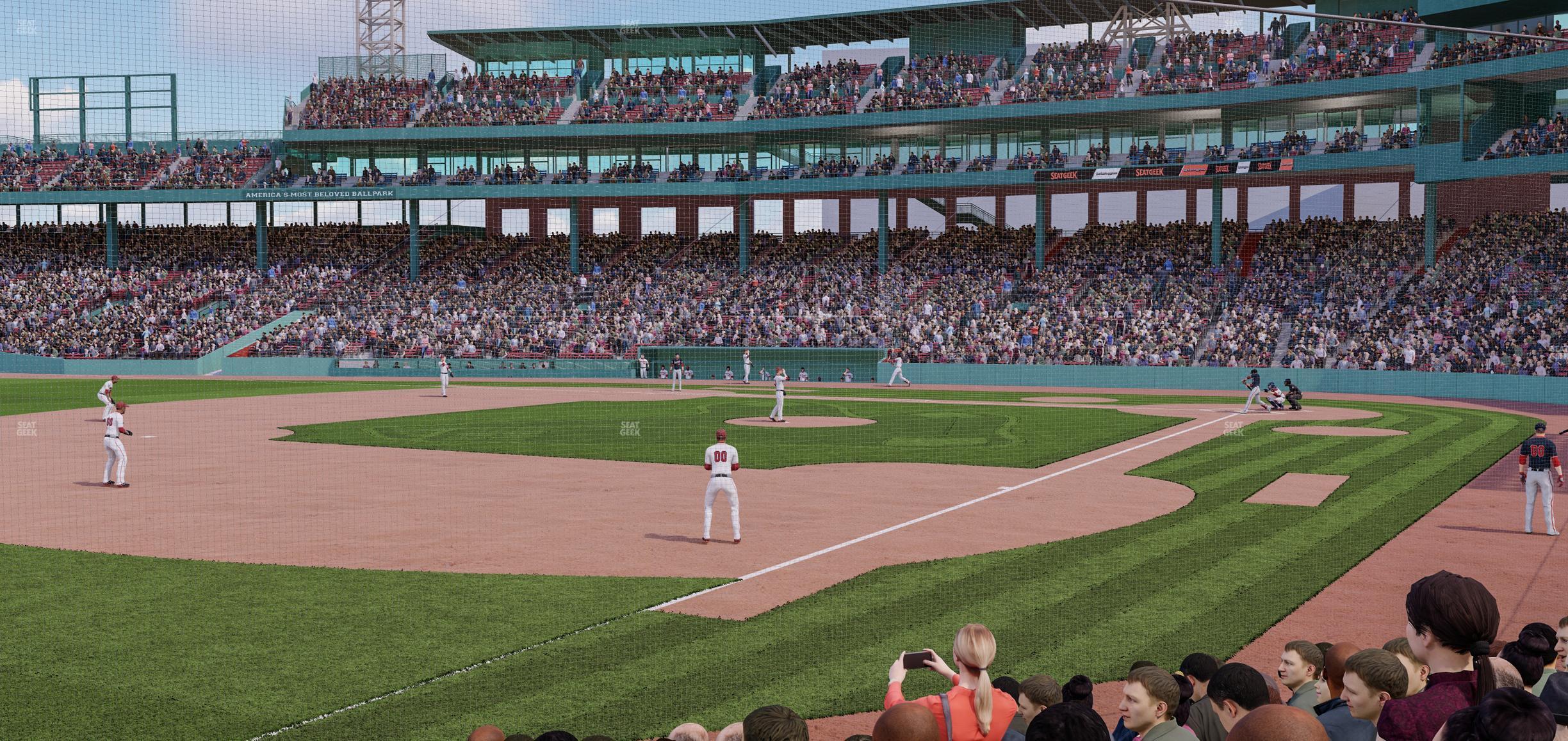 Seating view for Fenway Park Section Field Box 77