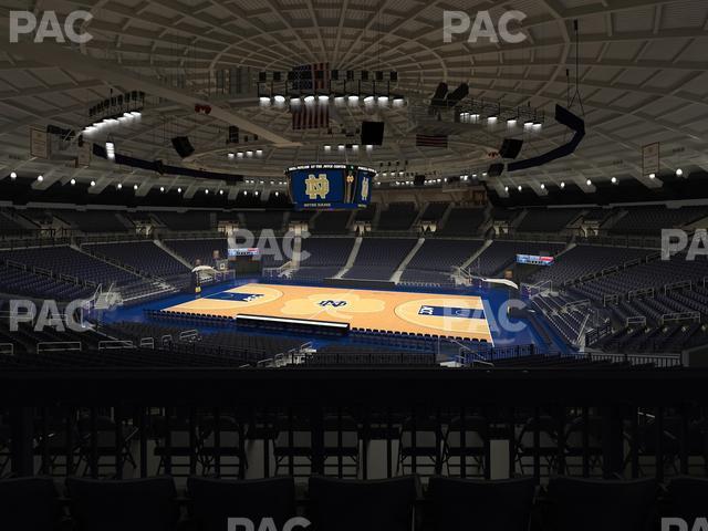 Seating view for Purcell Pavilion at the Joyce Center Section 109