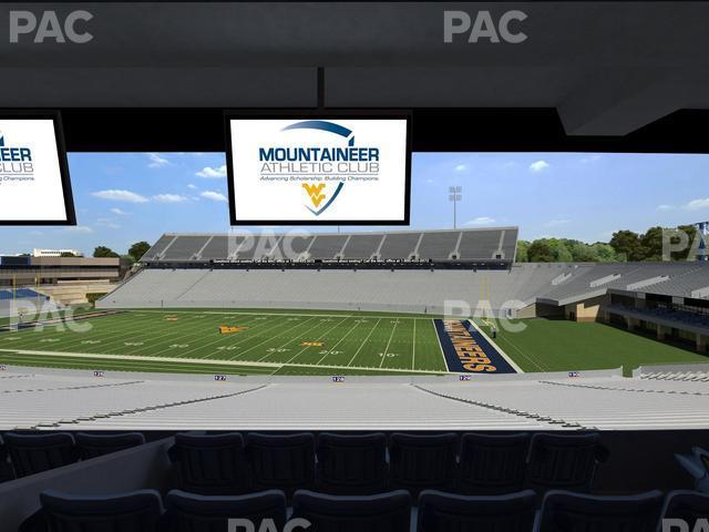 Seating view for Mountaineer Field at Milan Puskar Stadium Section Field Box 68