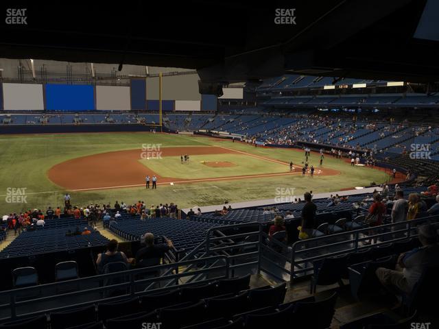 Seating view for Tropicana Field Section 121