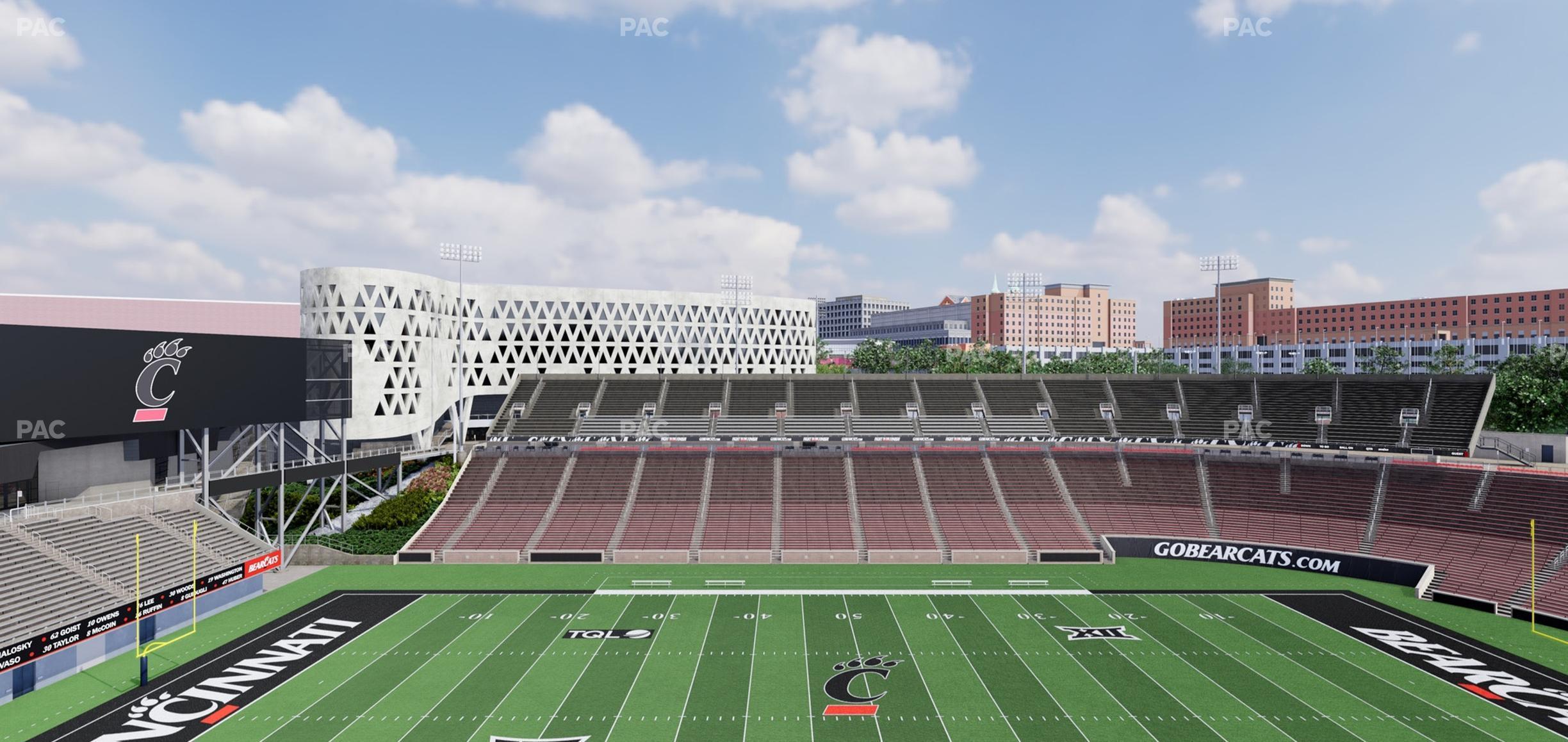 Seating view for Nippert Stadium Section Premium Club 357