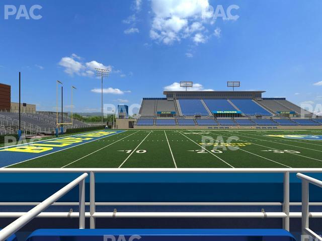 Seating view for Delaware Stadium Section East Box 91