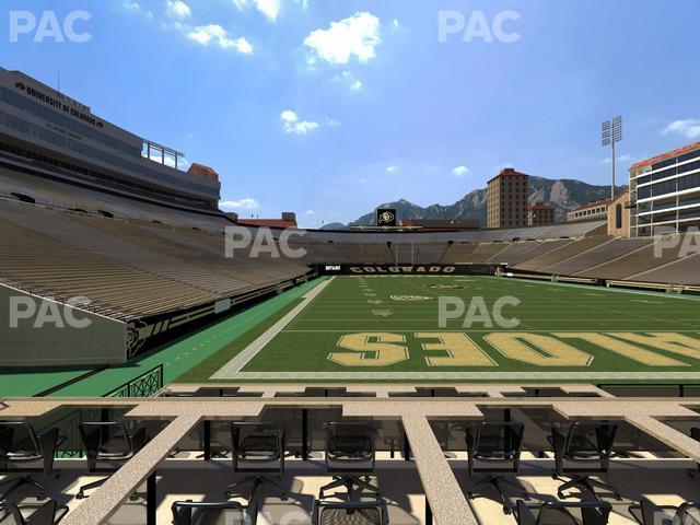 Seating view for Folsom Field Section Loge Box 149