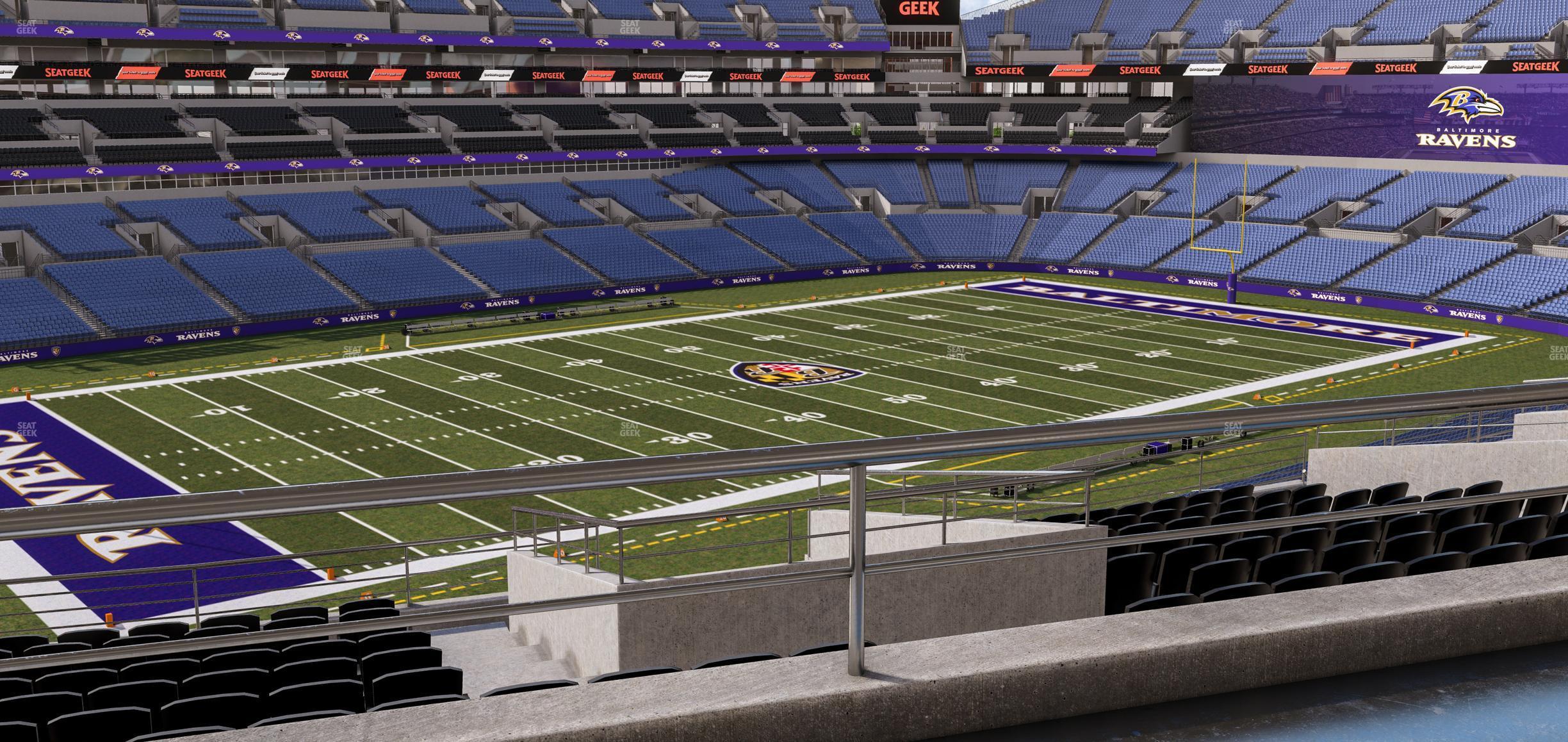 Seating view for M&T Bank Stadium Section Suite 329