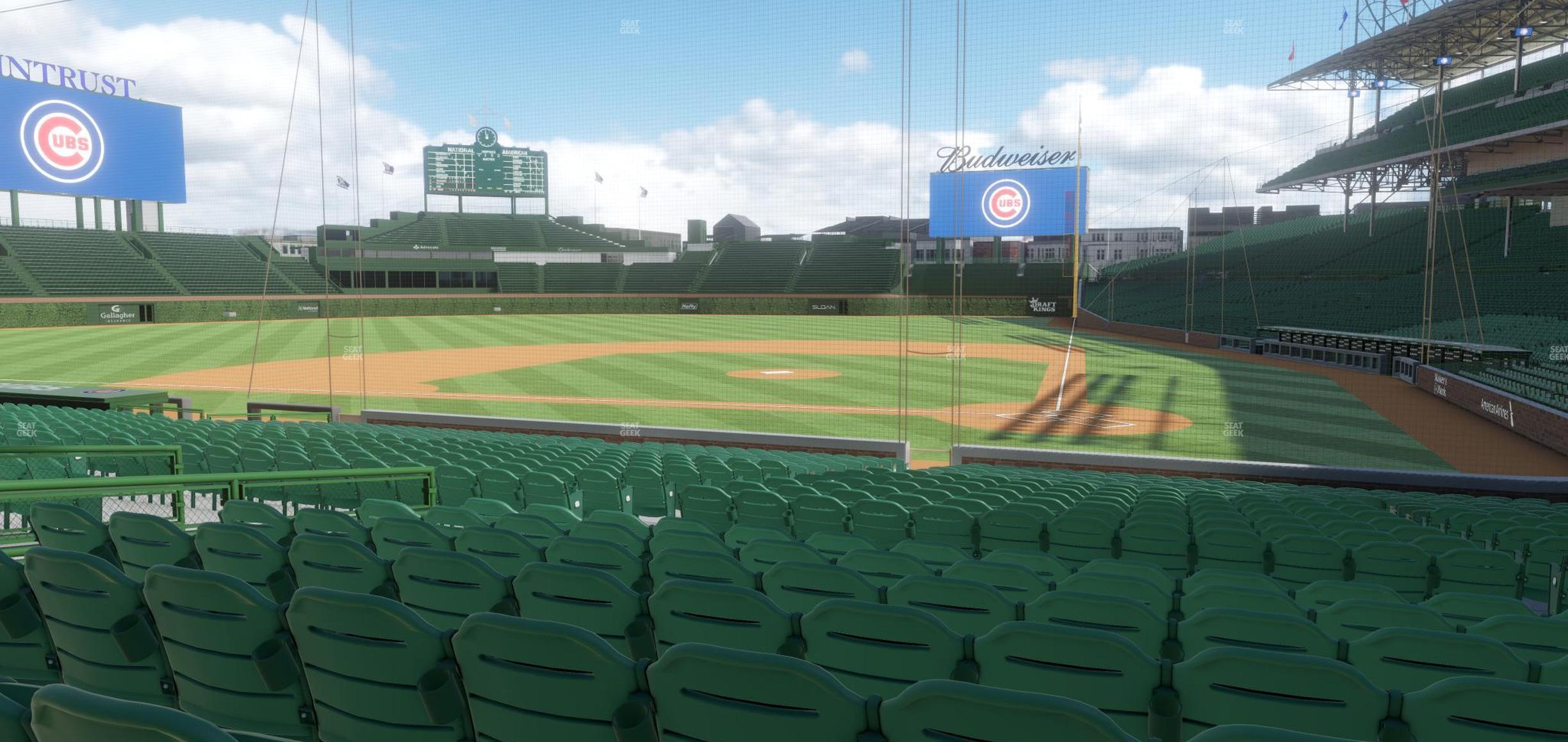 Seating view for Wrigley Field Section 114