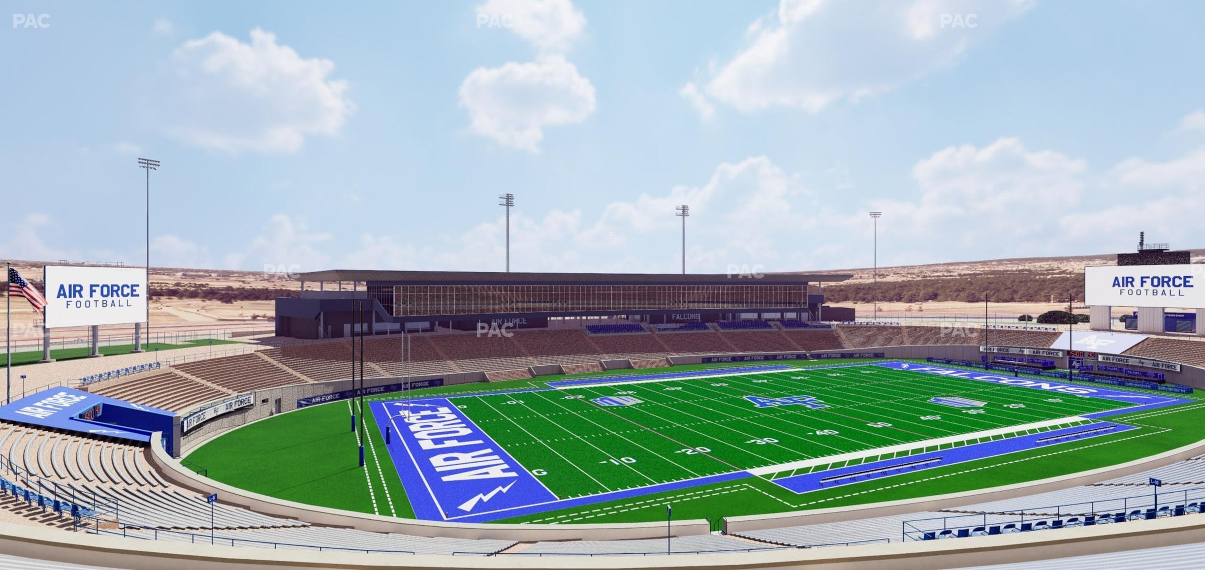 Seating view for Falcon Stadium Section M 12