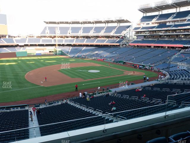 Seating view for Nationals Park Section Fis Champions Club 206