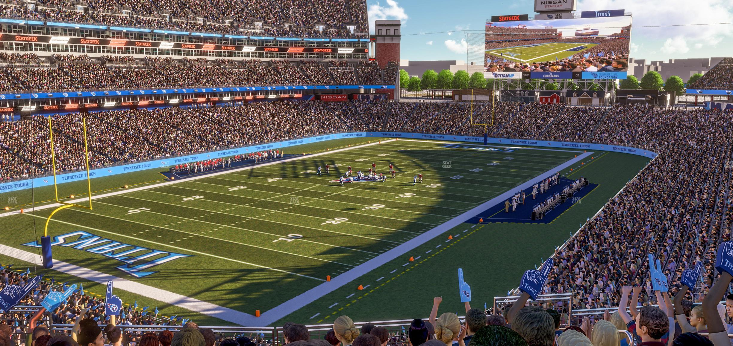 Seating view for Nissan Stadium Section 244