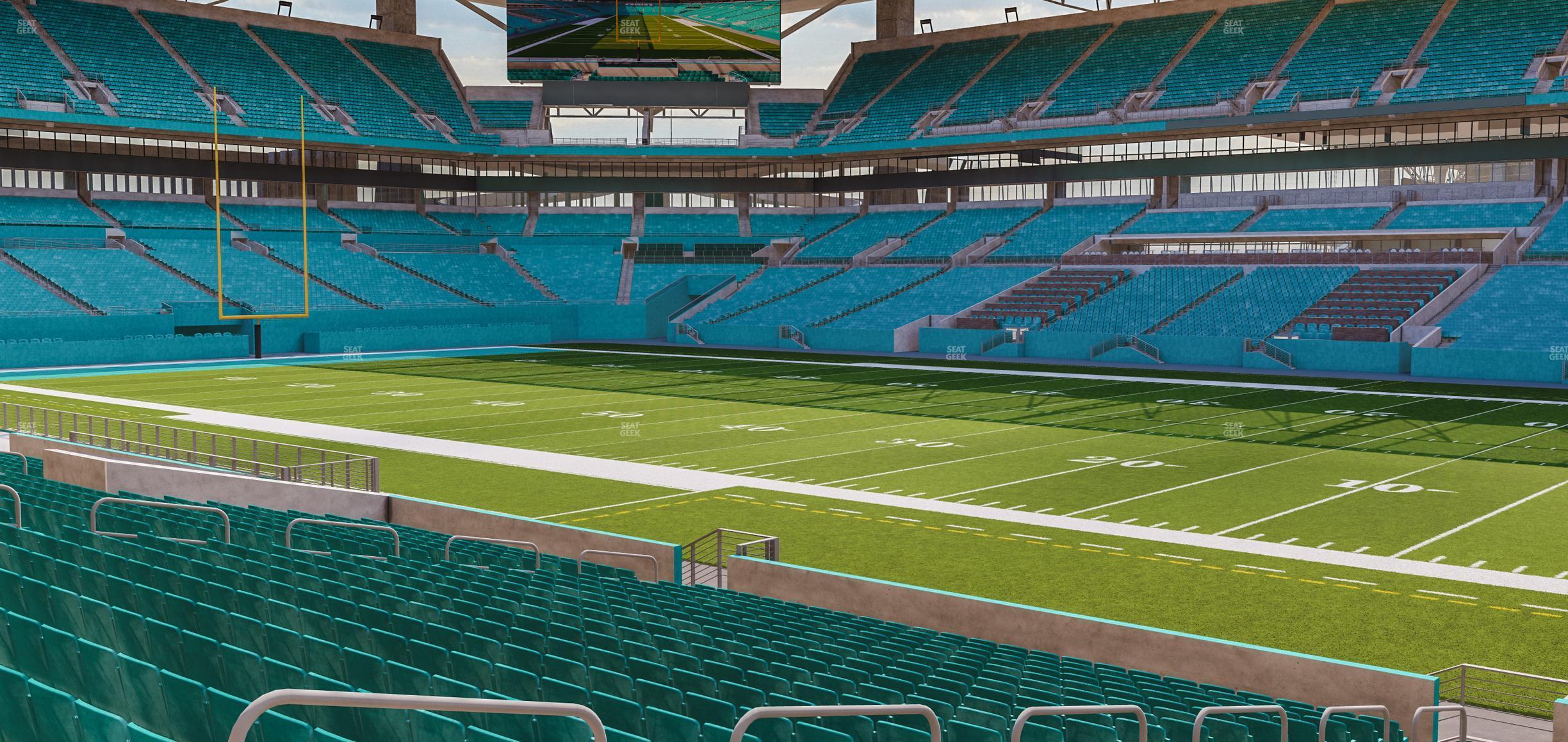 Seating view for Hard Rock Stadium Section 114