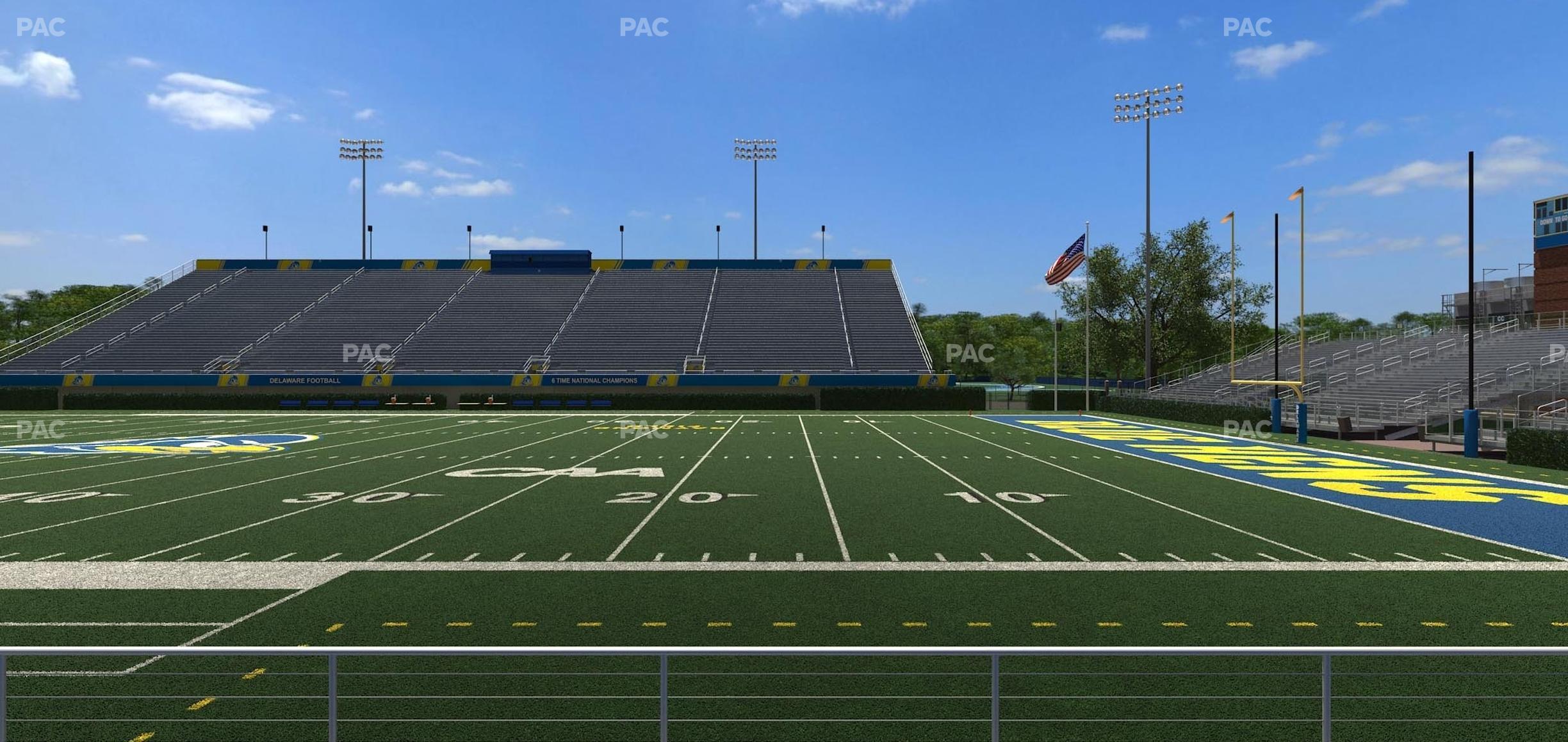 Seating view for Delaware Stadium Section 102