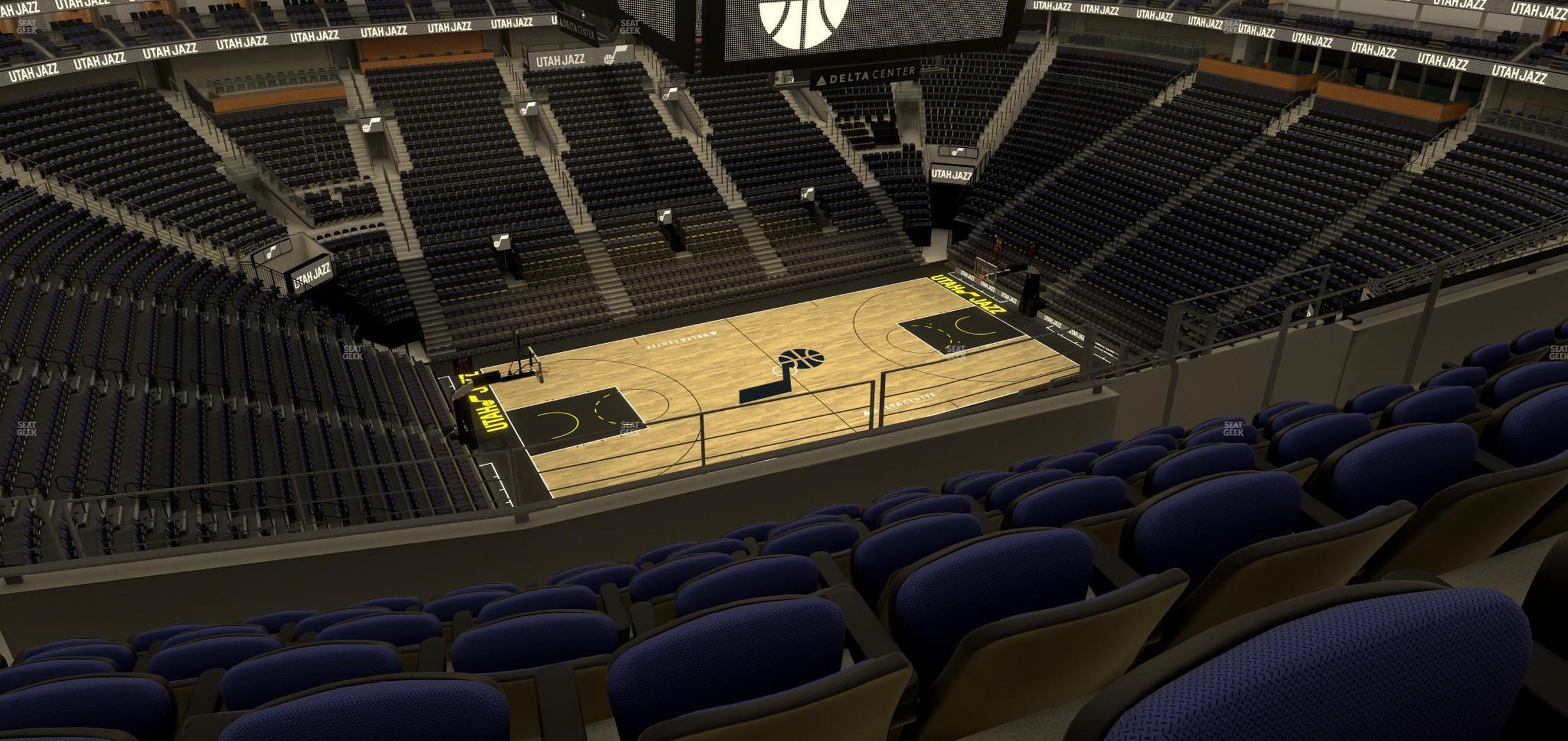 Seating view for Delta Center Section 115