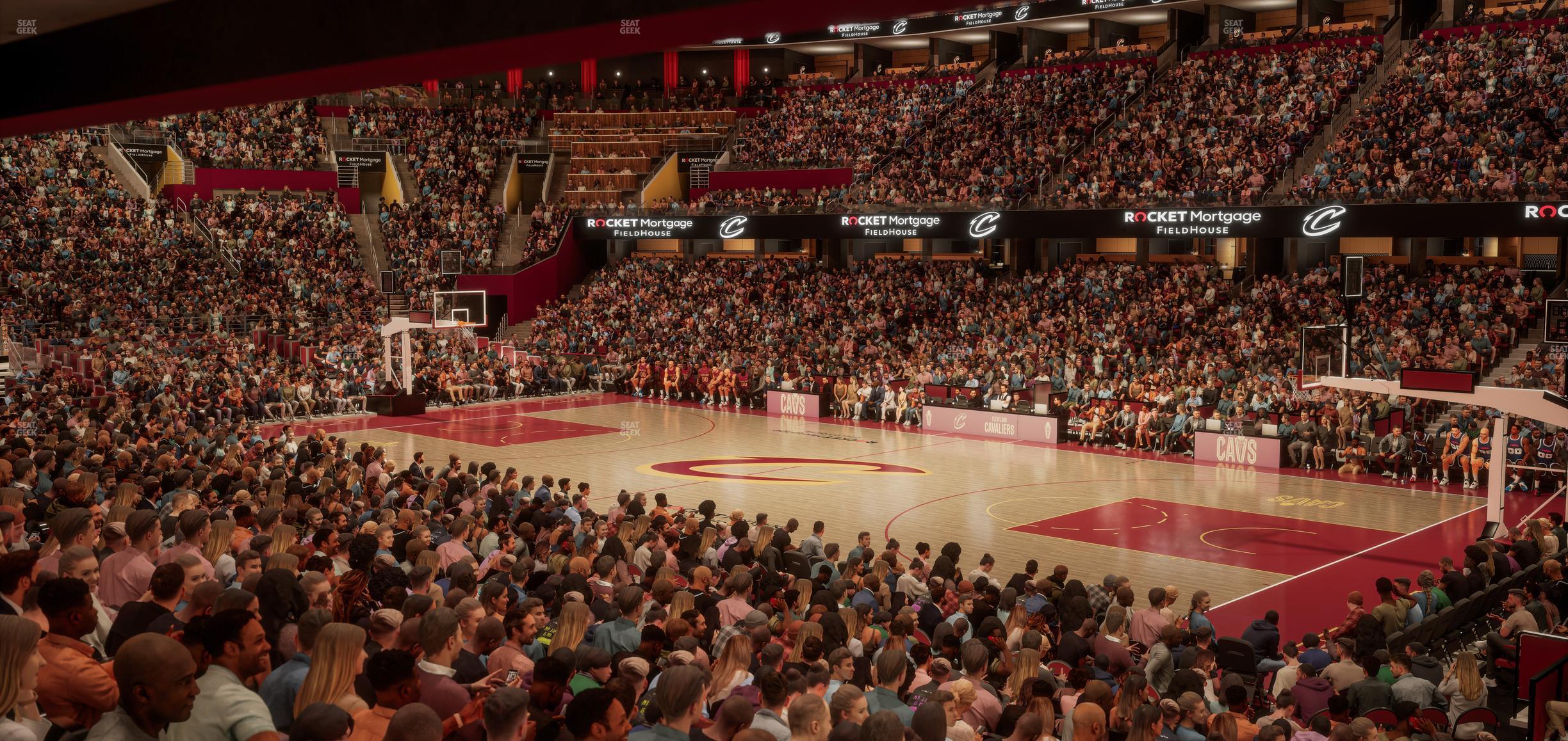 Seating view for Rocket Mortgage FieldHouse Section Founders Suite 16