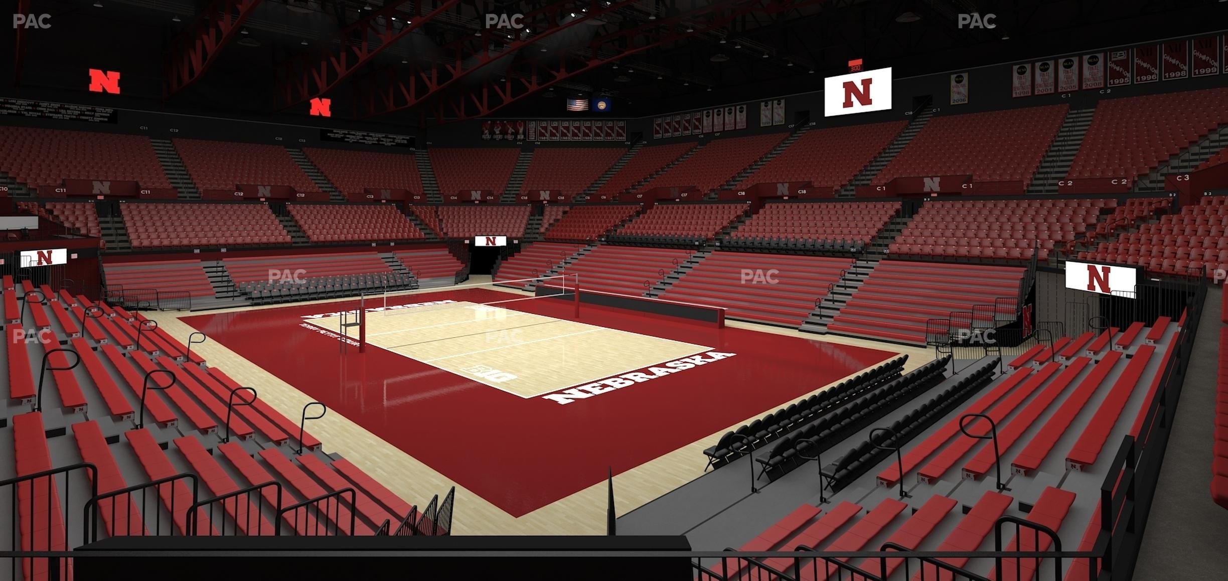 Seating view for Bob Devaney Sports Center Section B 6