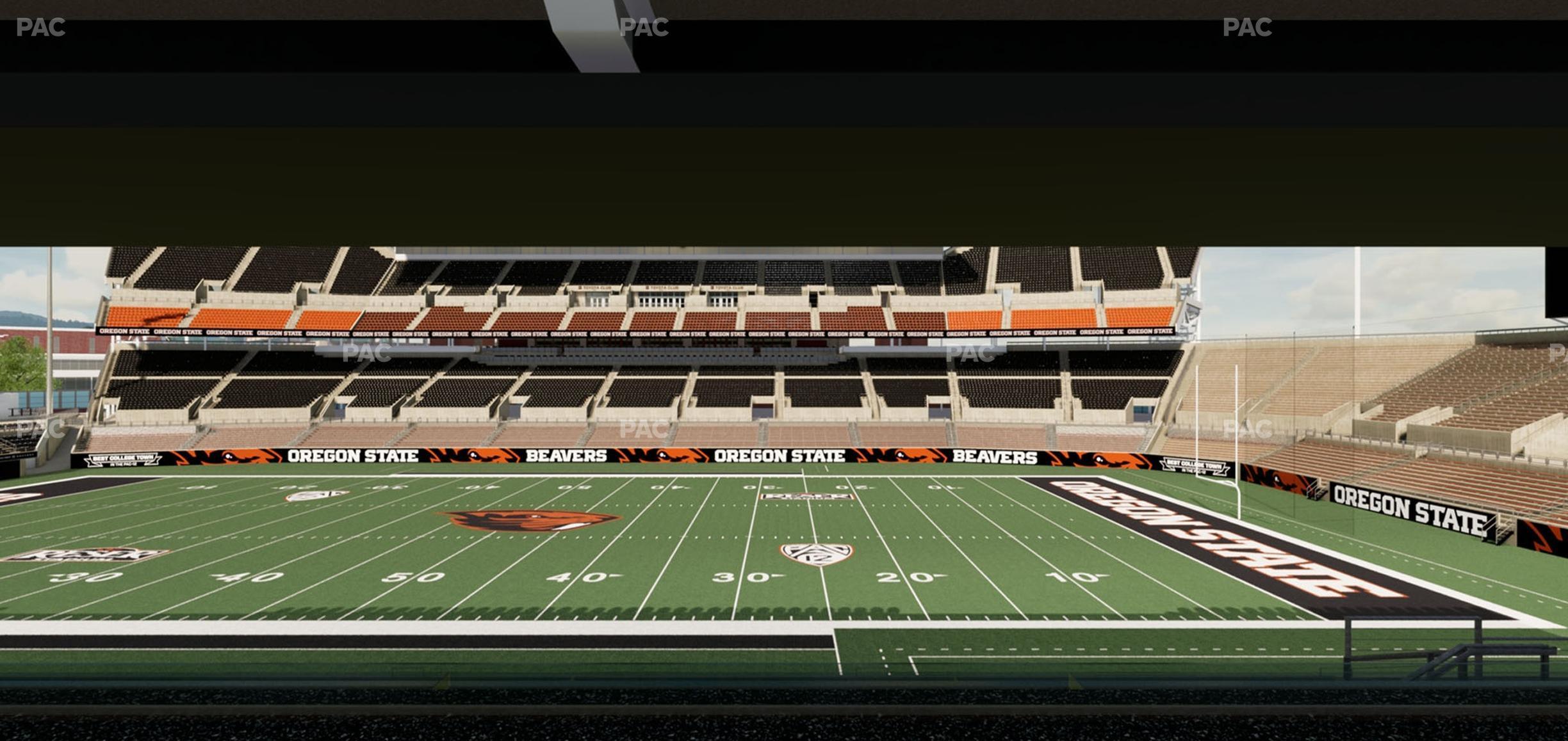 Seating view for Reser Stadium Section Box 6