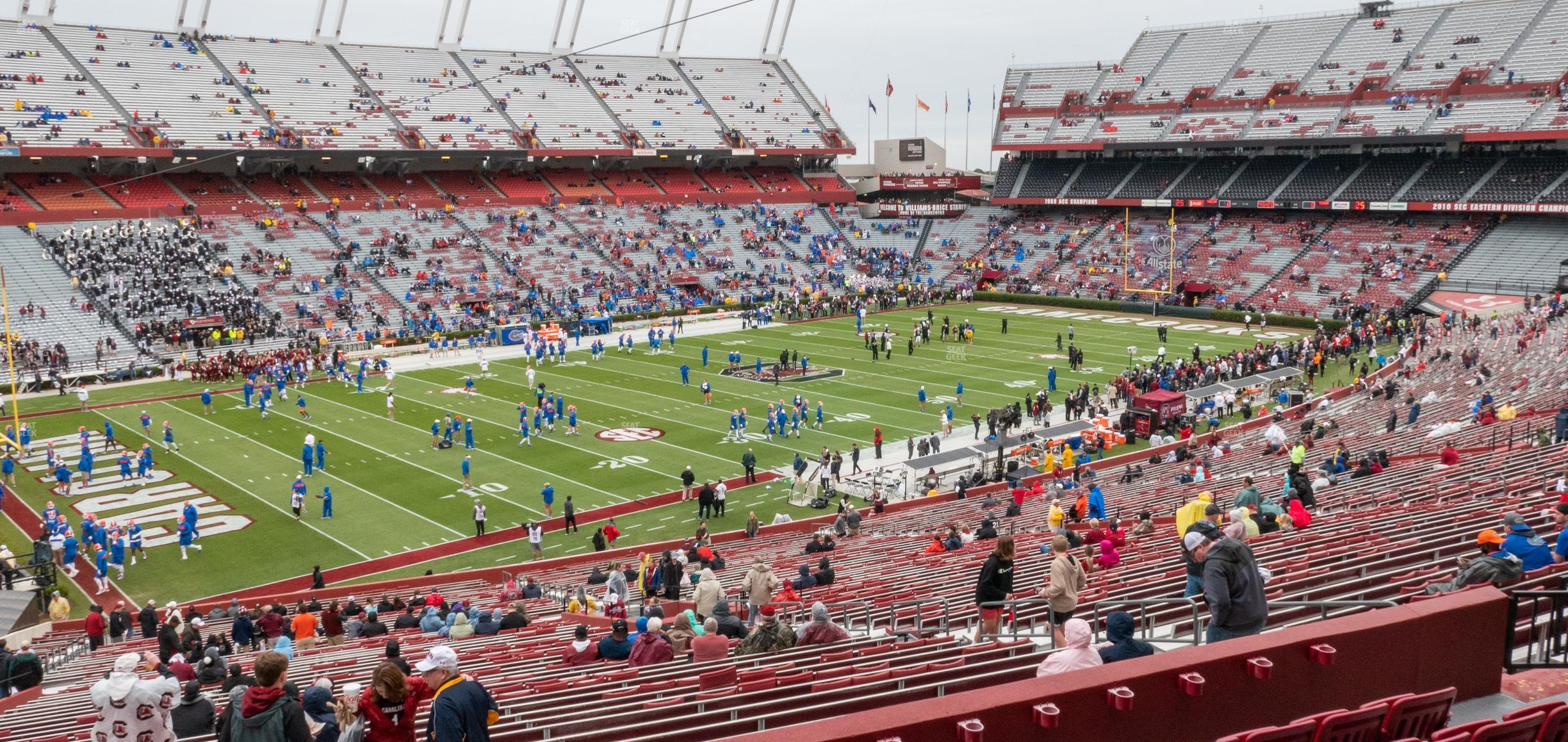 Seating view for Williams Brice Stadium Section 201