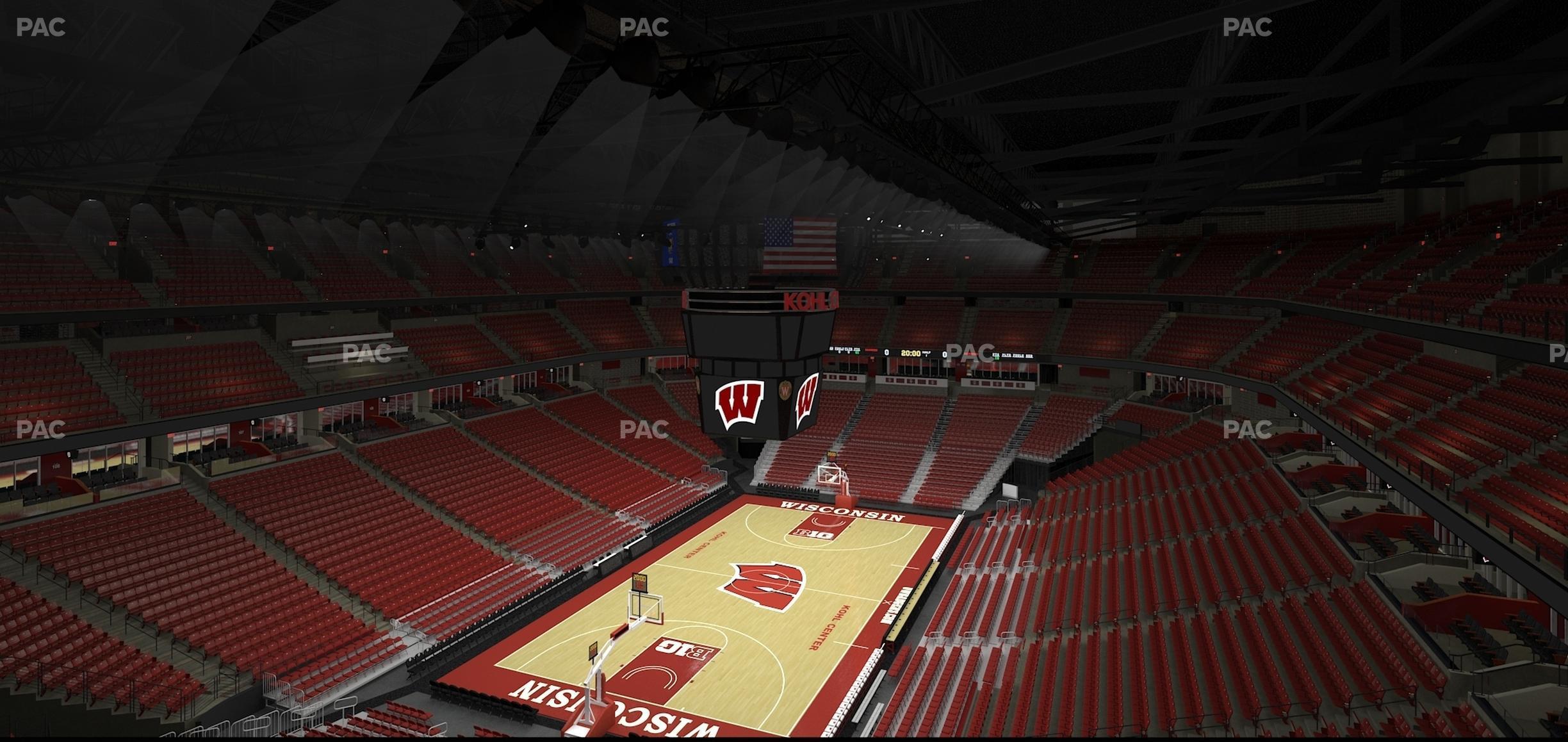 Seating view for Kohl Center Section 327