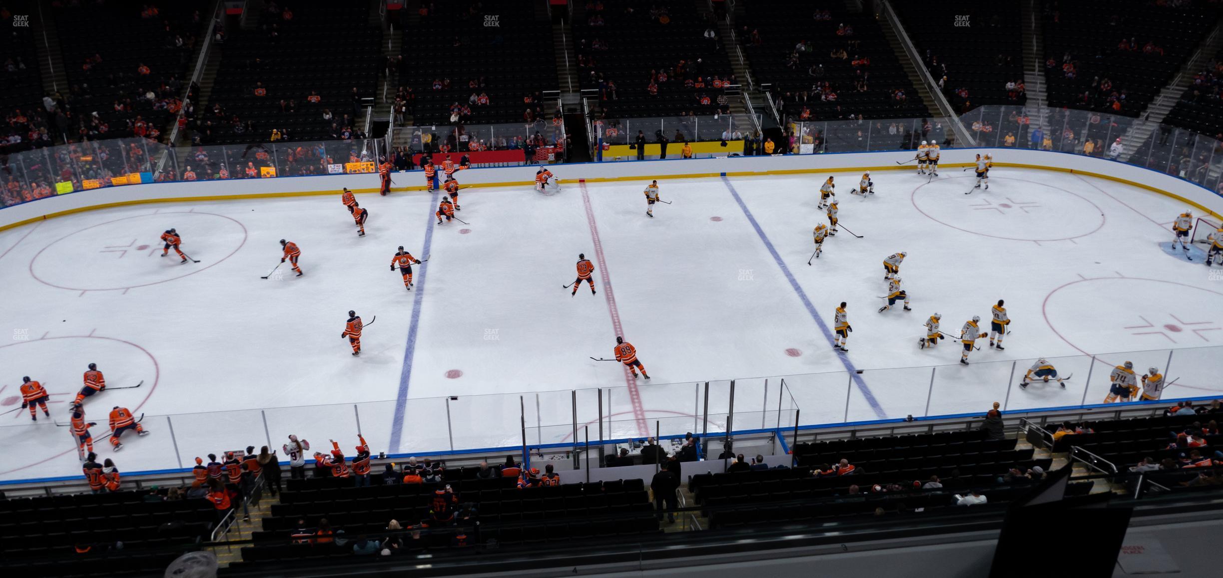 Seating view for Rogers Place Section Loge 25