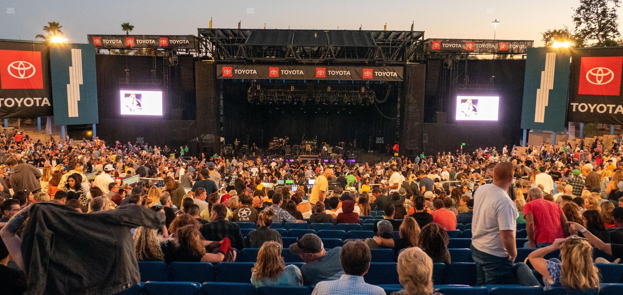 Seating view for Pacific Amphitheatre Section Ga Lawn