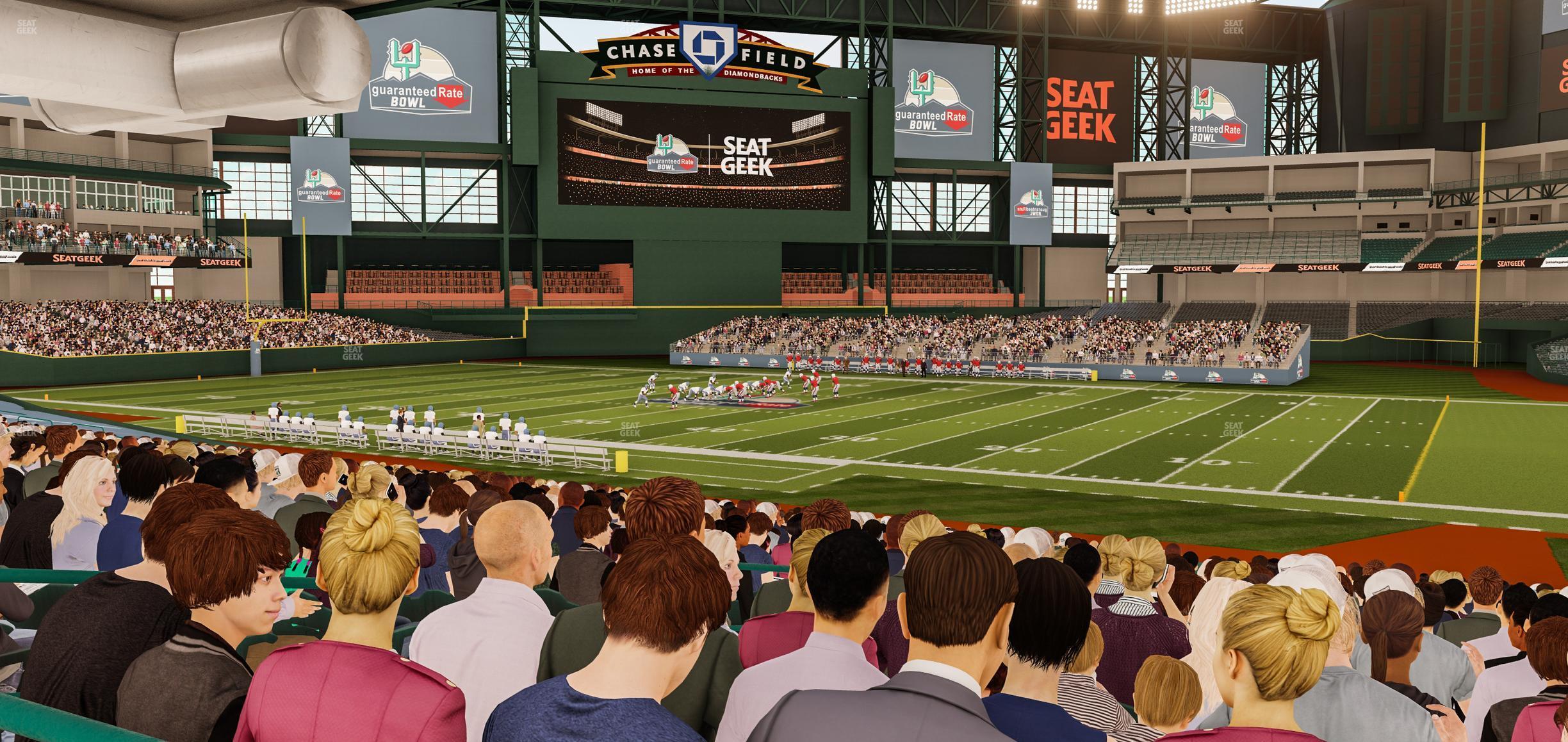 Seating view for Chase Field Section 126 W