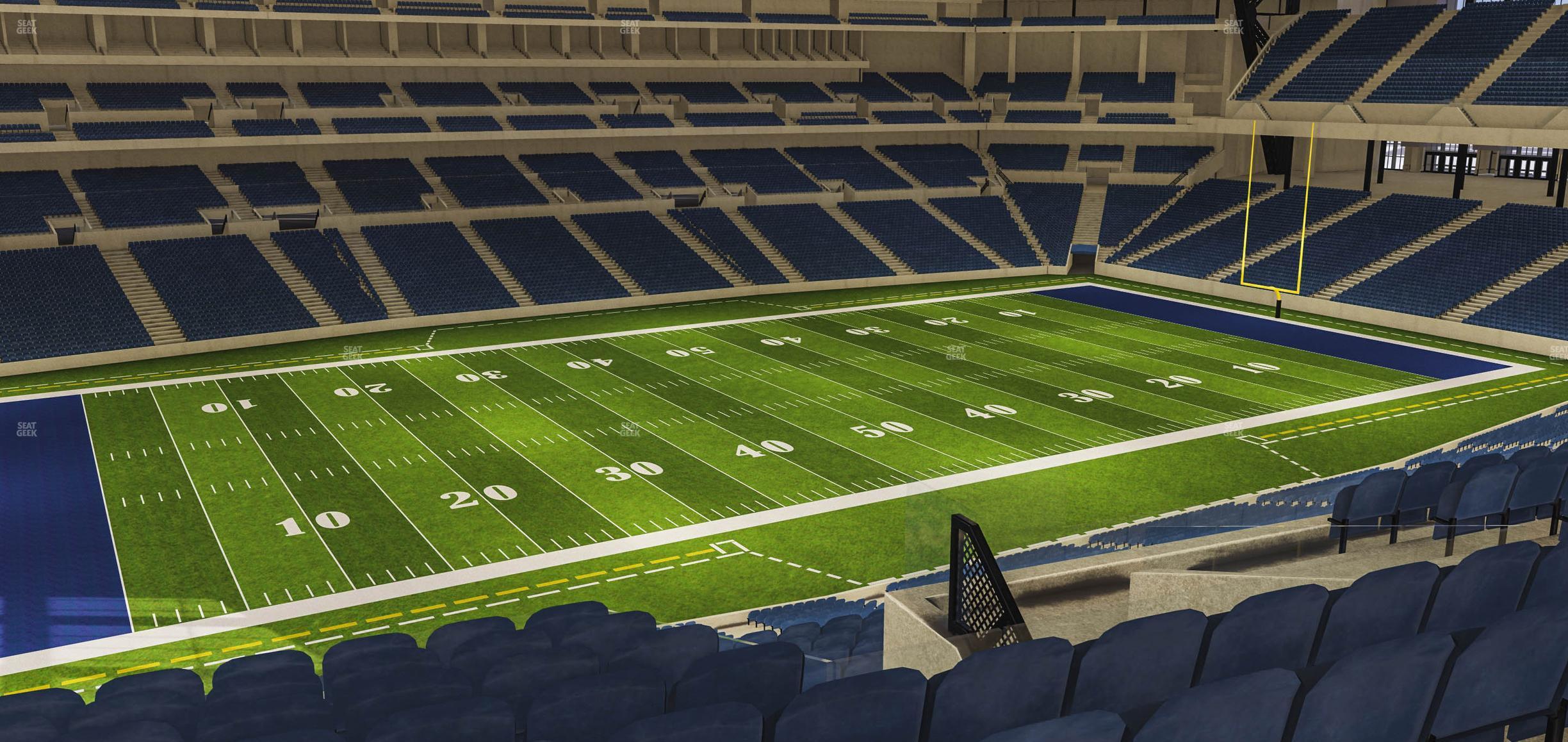 Seating view for Lucas Oil Stadium Section 417