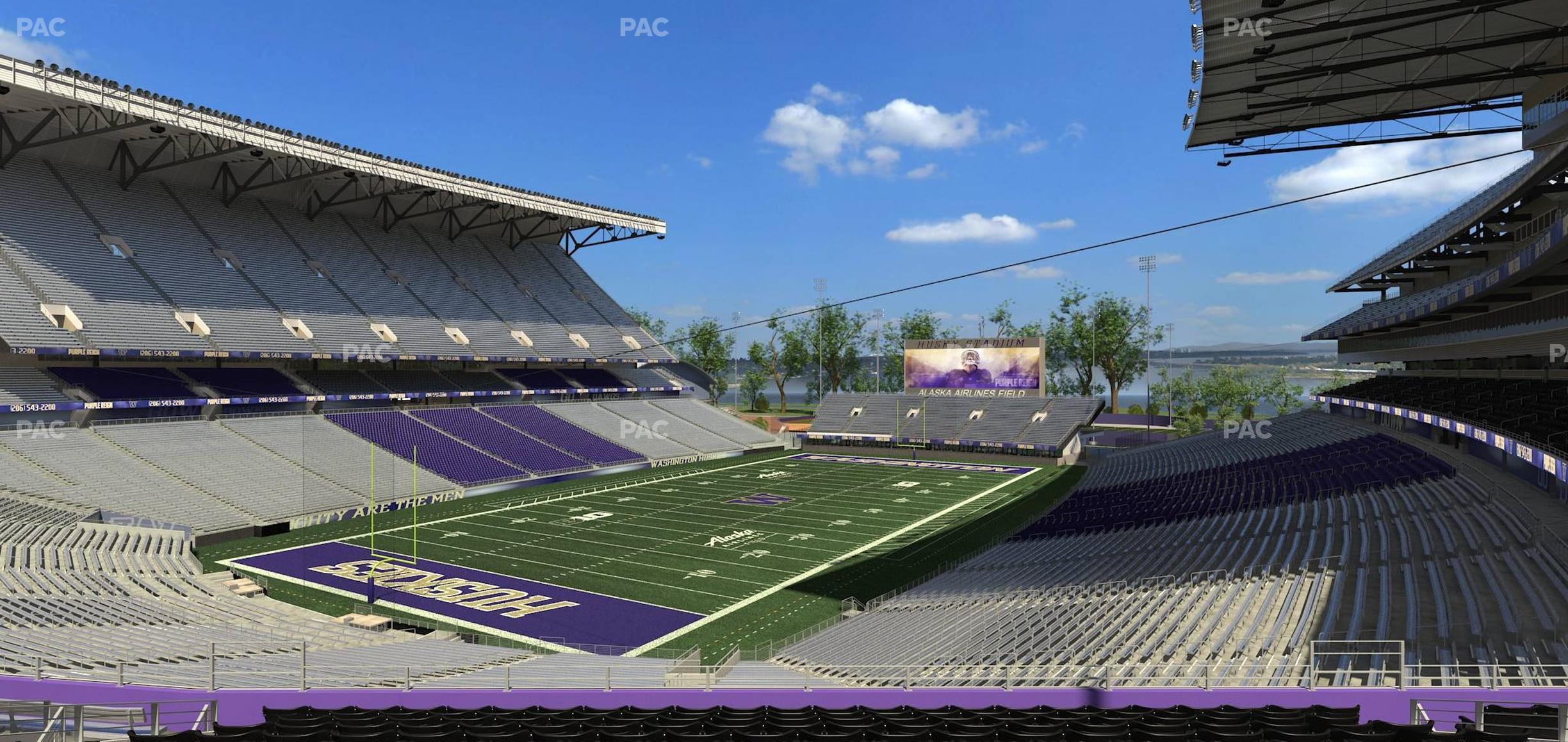 Seating view for Husky Stadium Section Club Husky 214